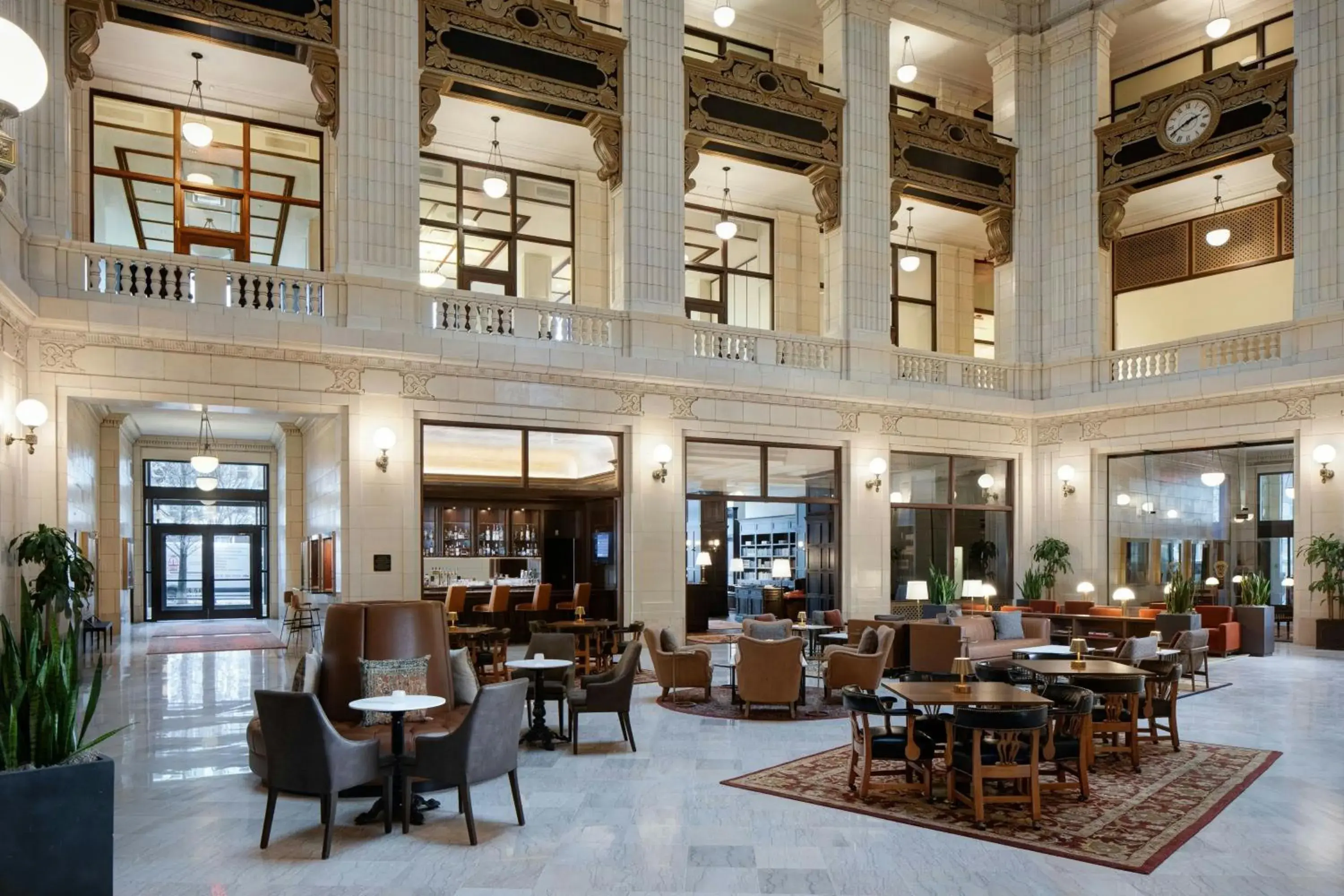 Lobby or reception in Hotel David Whitney, Autograph Collection Lobby or reception in Hotel David Whitney, Autograph Collection