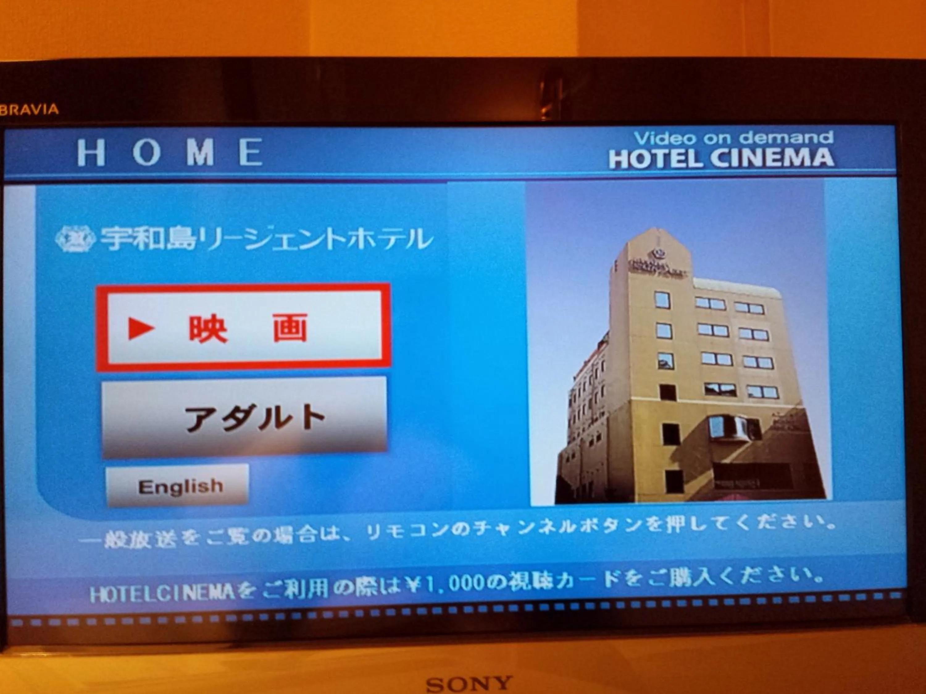 TV and multimedia in Uwajima Regent Hotel