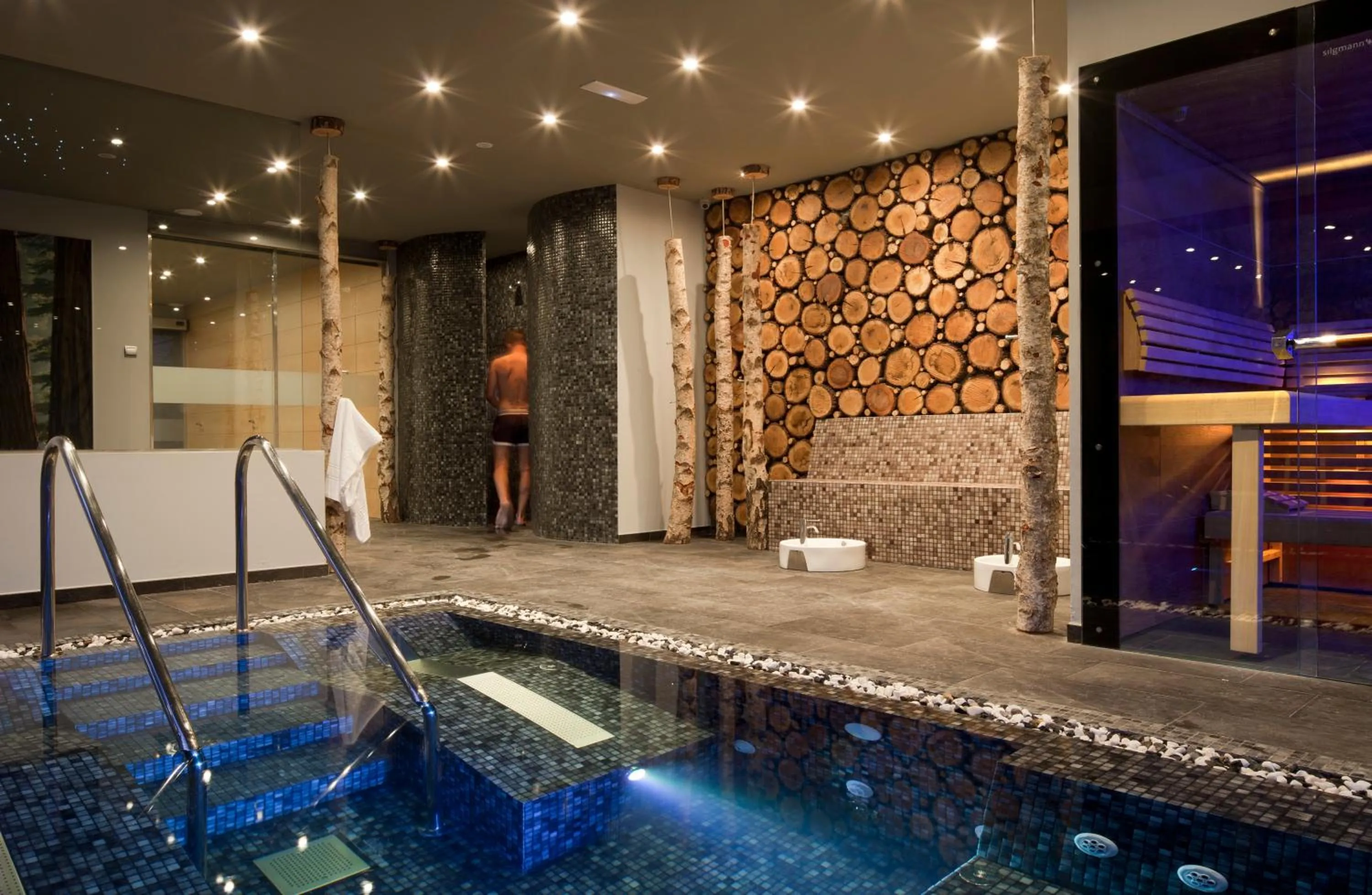 Sauna in Abba Xalet Suites Hotel