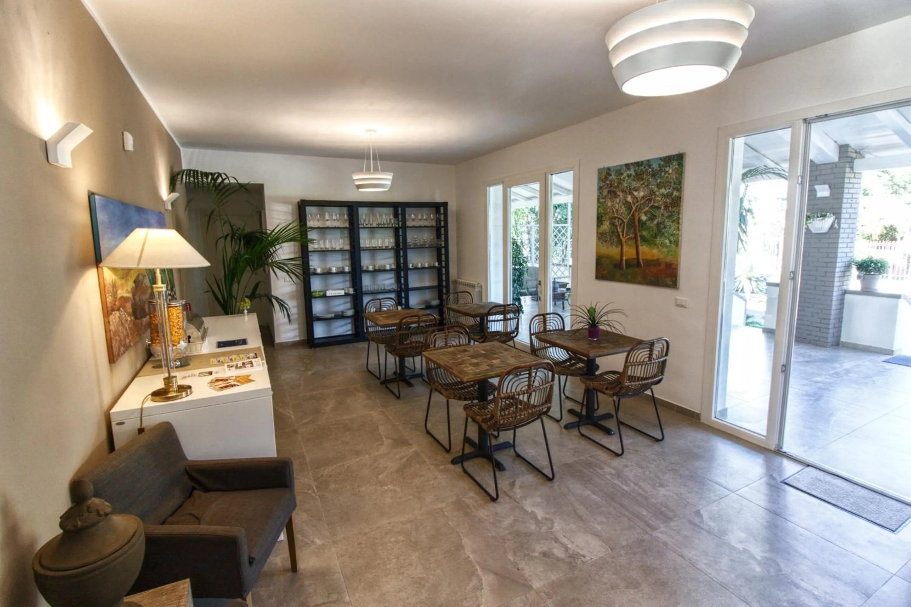 Communal lounge/ TV room in B&B Le Muse