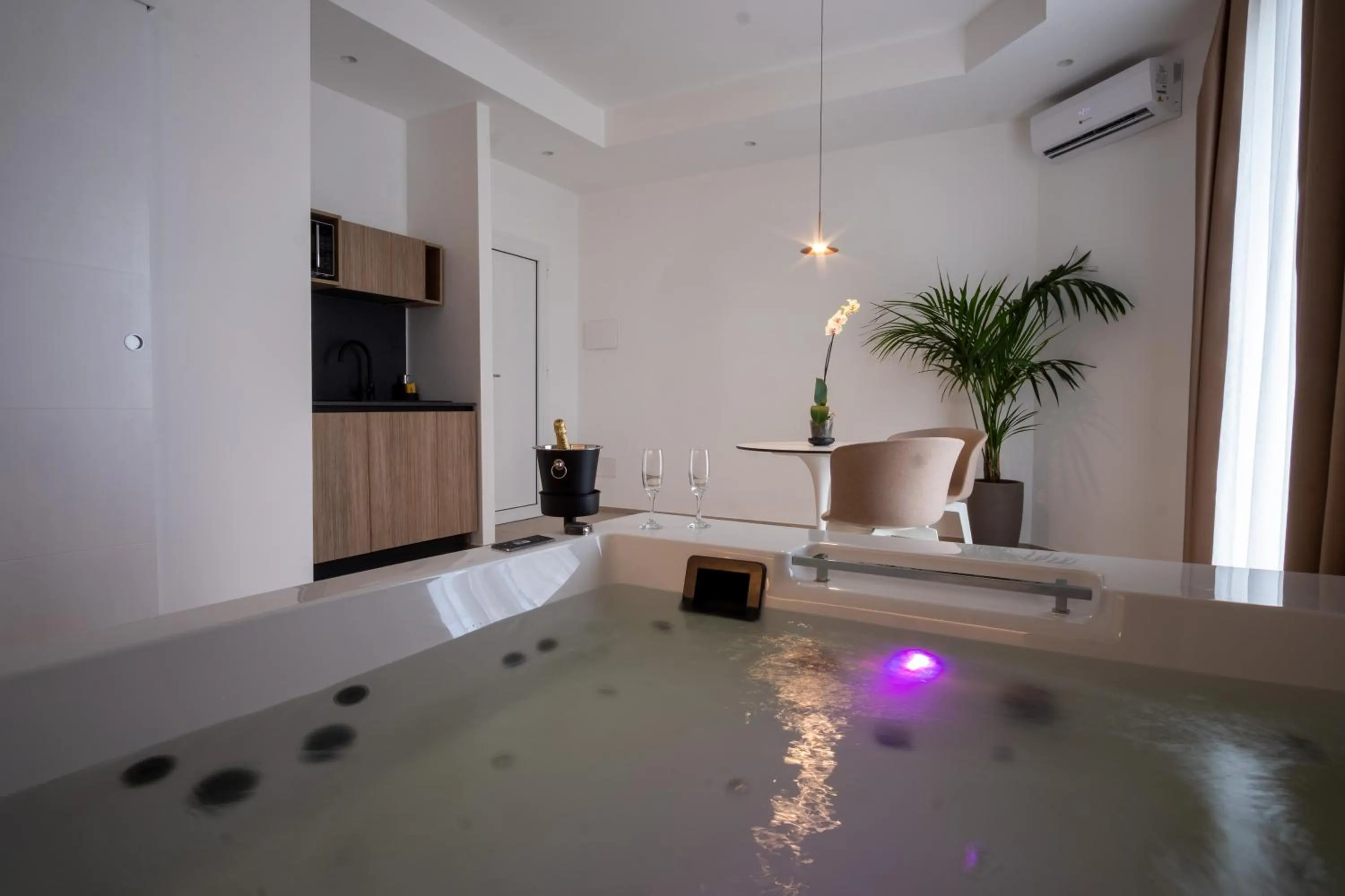 Hot Tub in B&B Le Muse