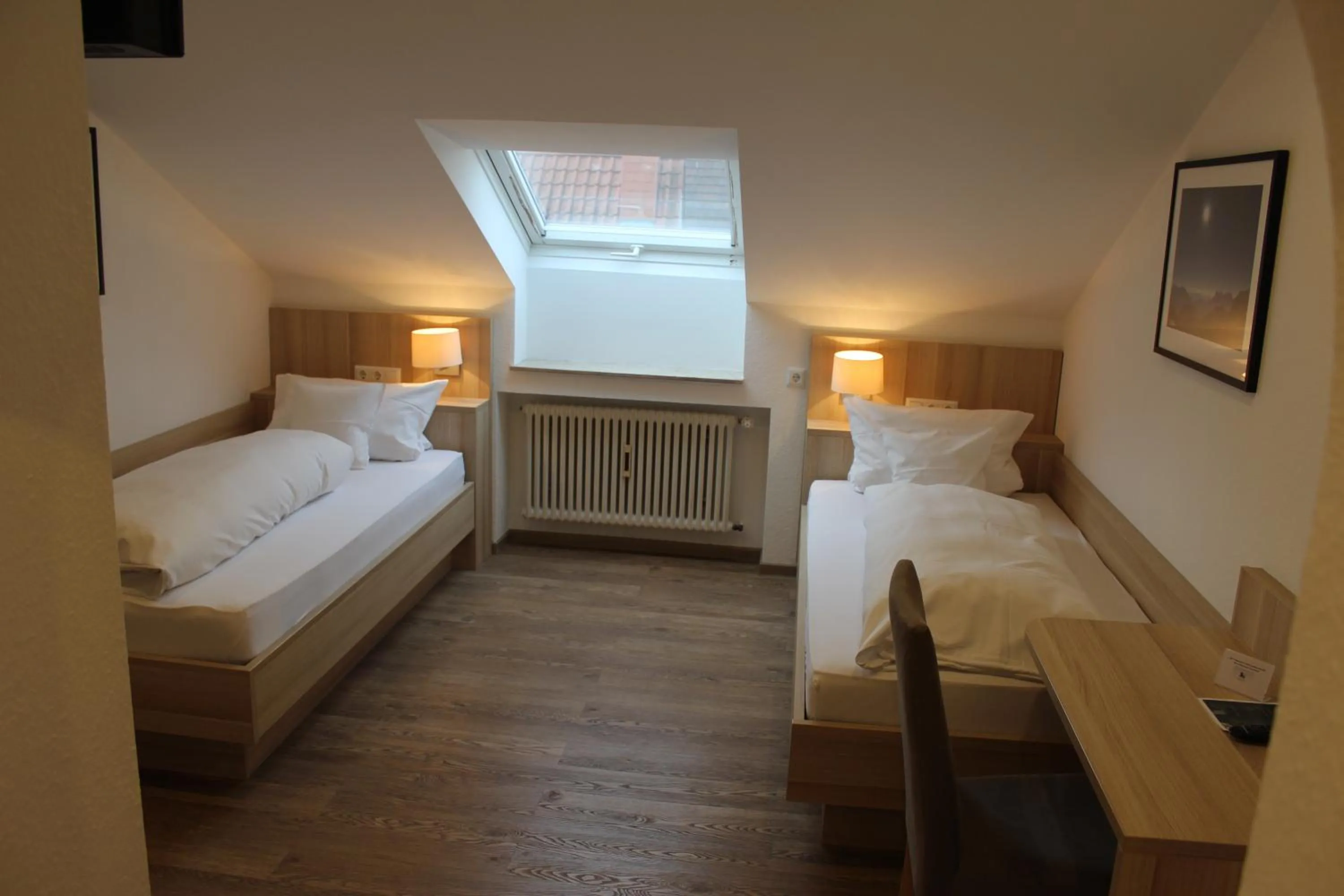 Photo of the whole room, Bed in Gasthof und Pension zum Löwen