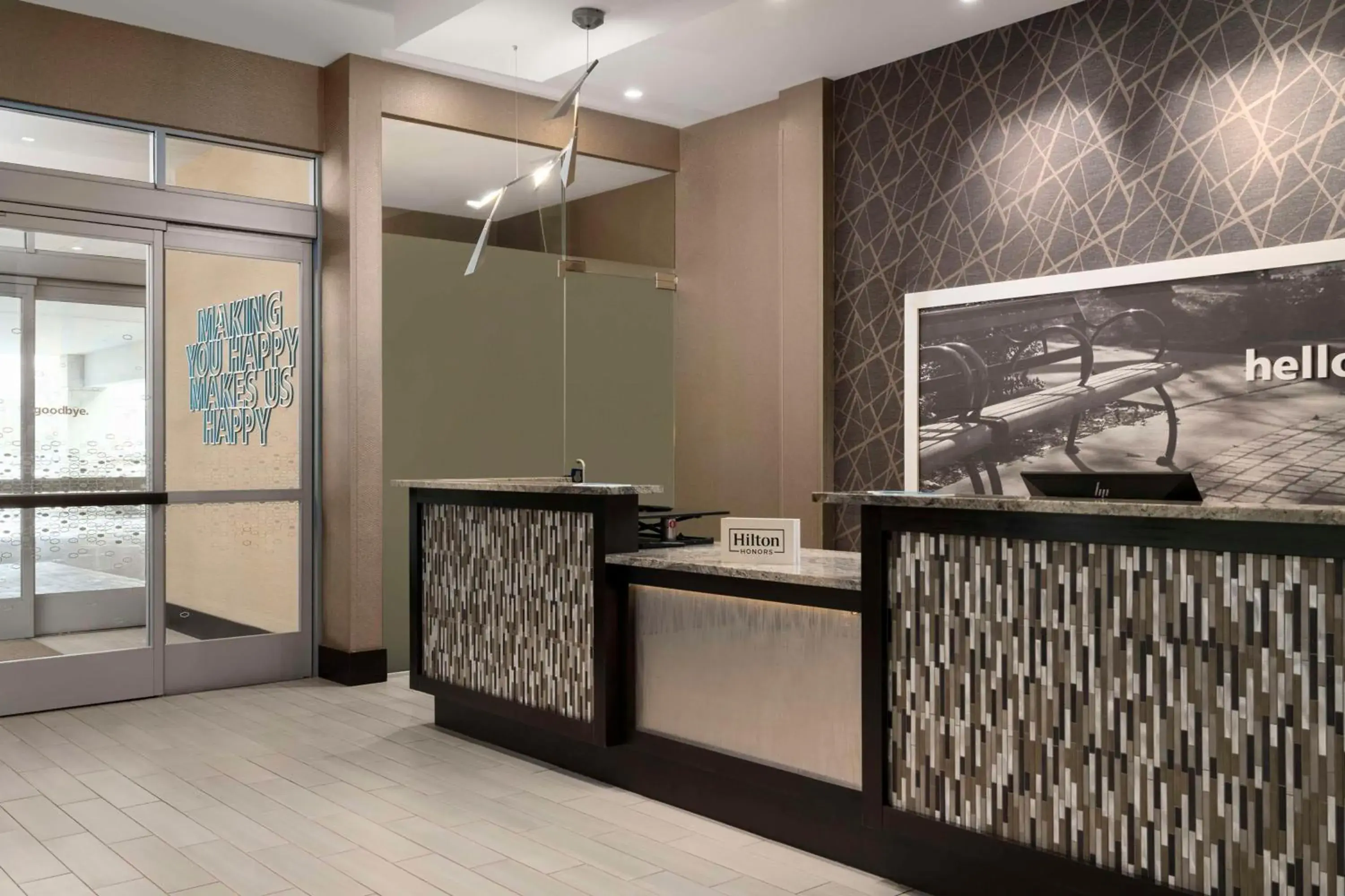 Lobby or reception in Hampton Inn & Suites-Worcester, MA Lobby or reception in Hampton Inn & Suites-Worcester, MA