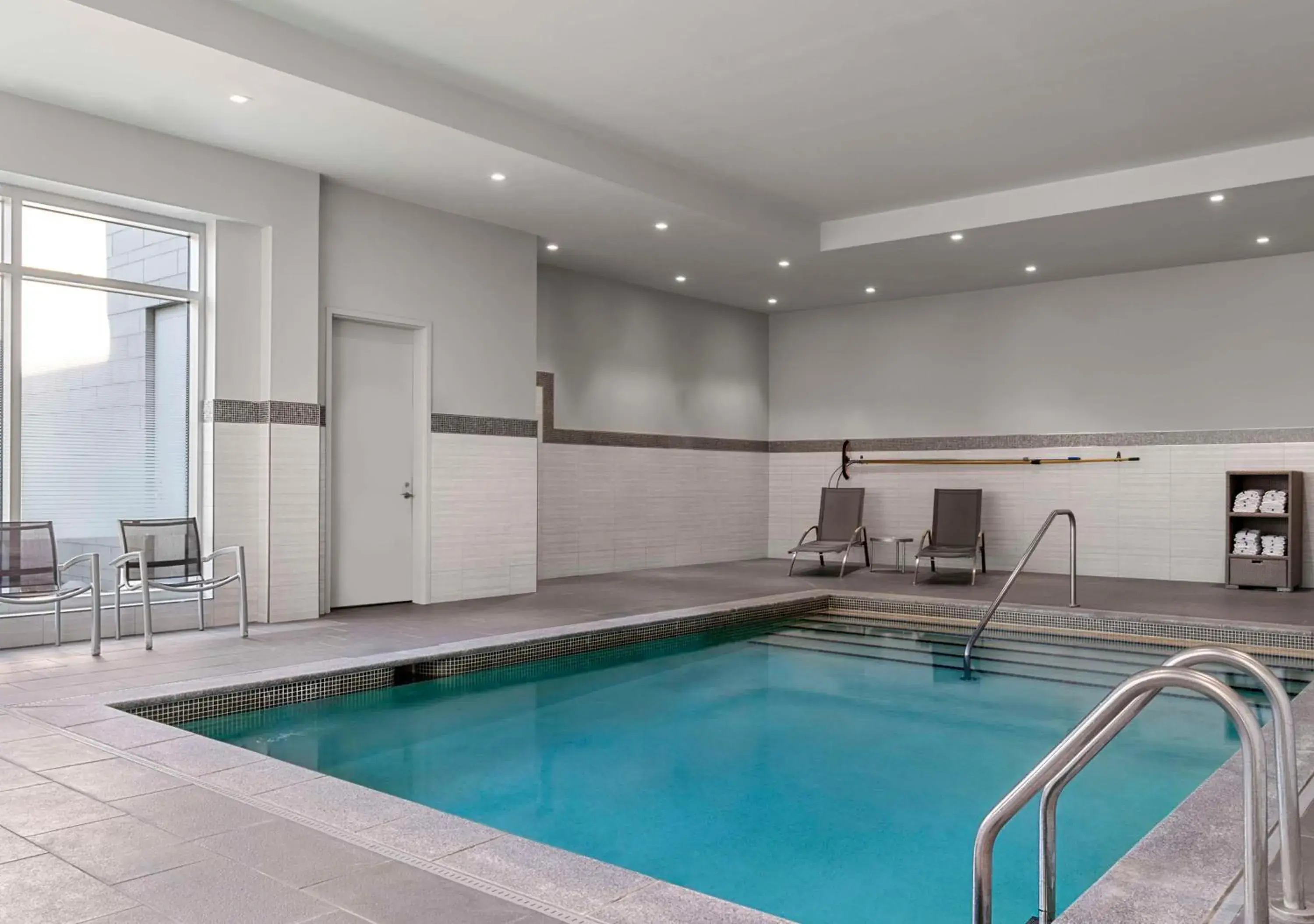 Pool view in Hampton Inn & Suites-Worcester, MA Pool view in Hampton Inn & Suites-Worcester, MA