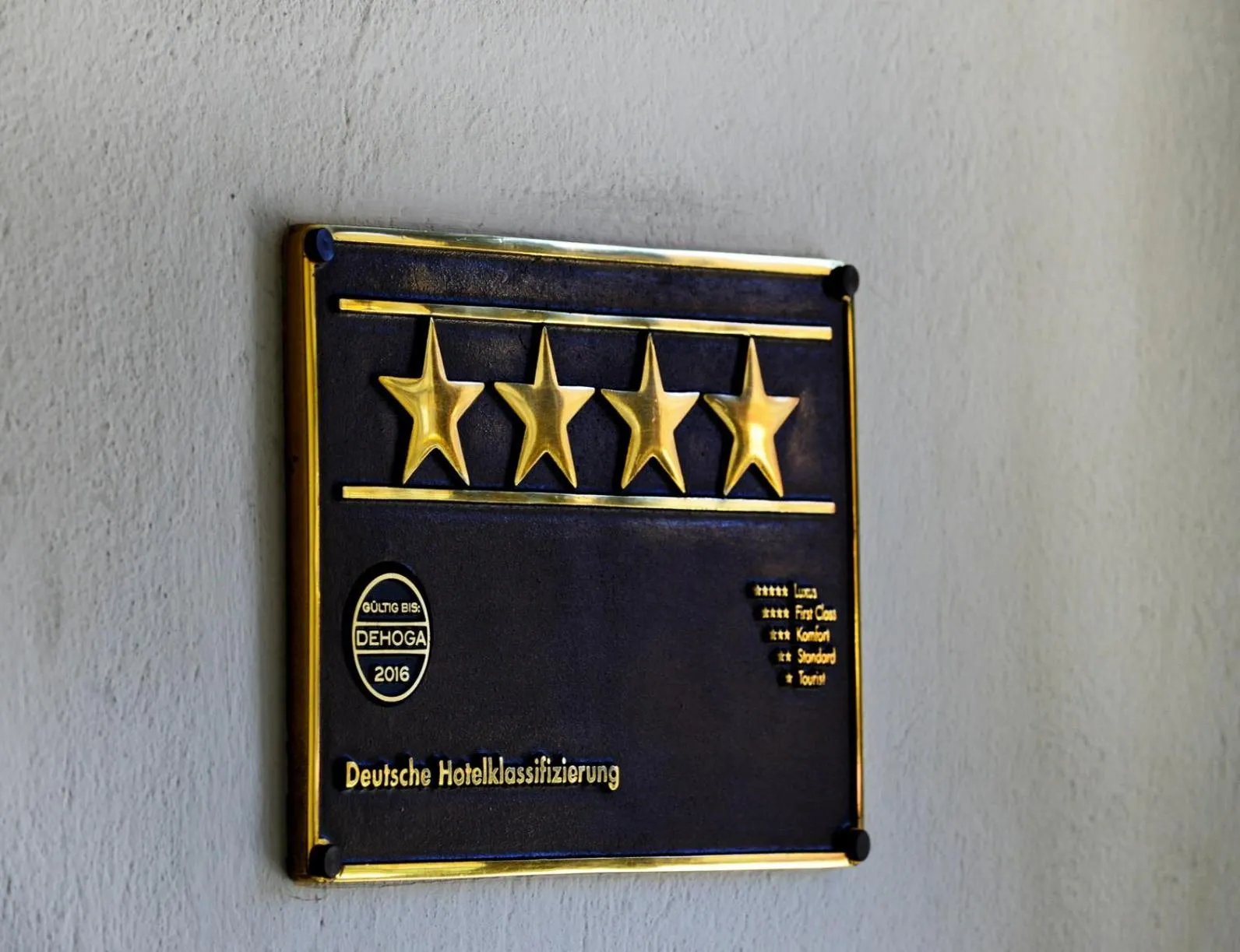 Certificate/Award in Hotel Goldener Adler