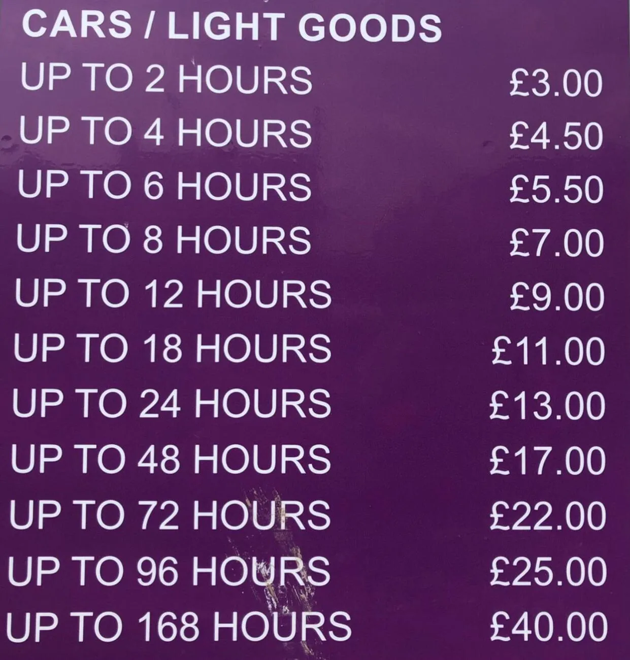 Parking in The Franklyn Hotel B&B