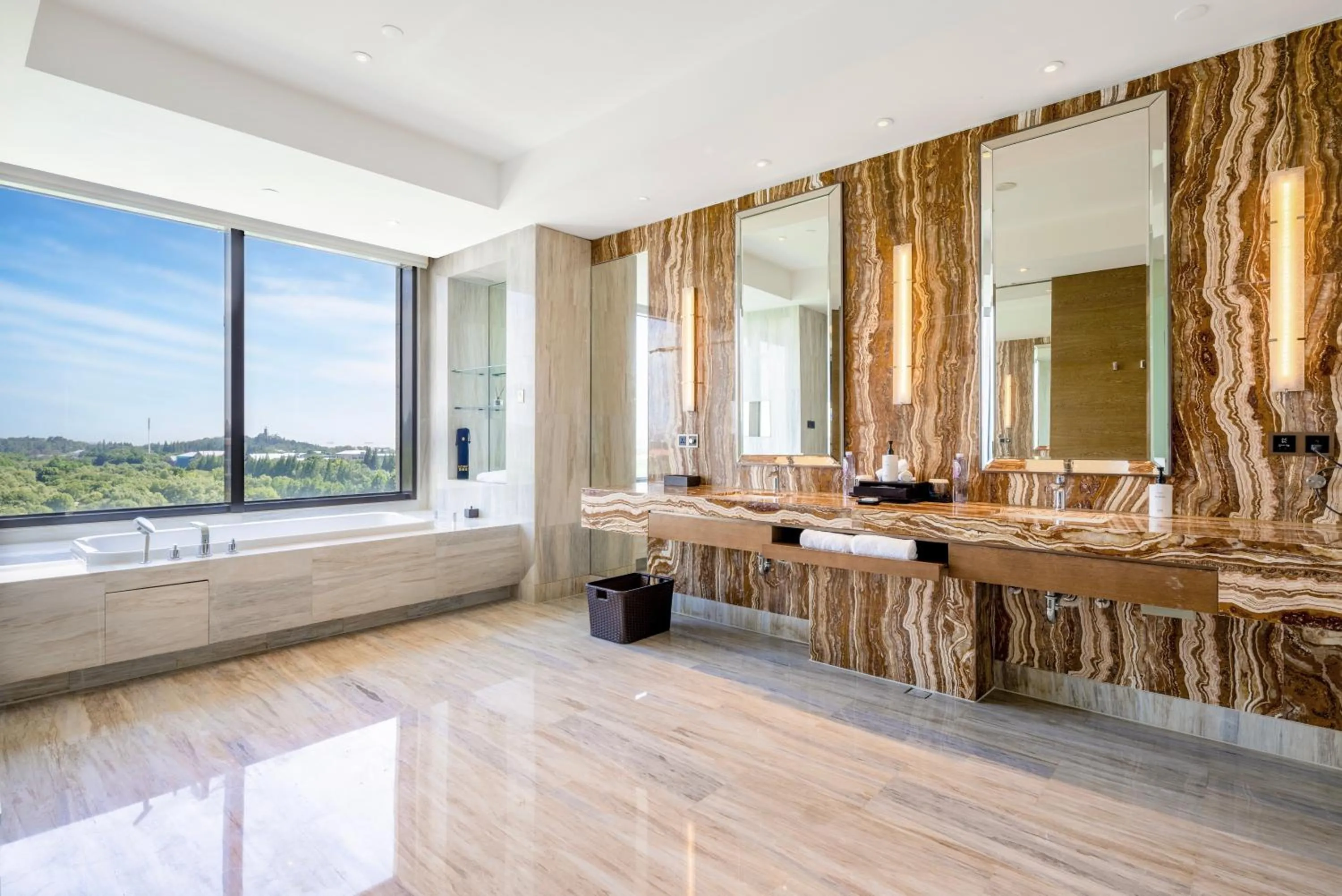Bathroom in InterContinental Nantong by IHG-Best view of yangtze