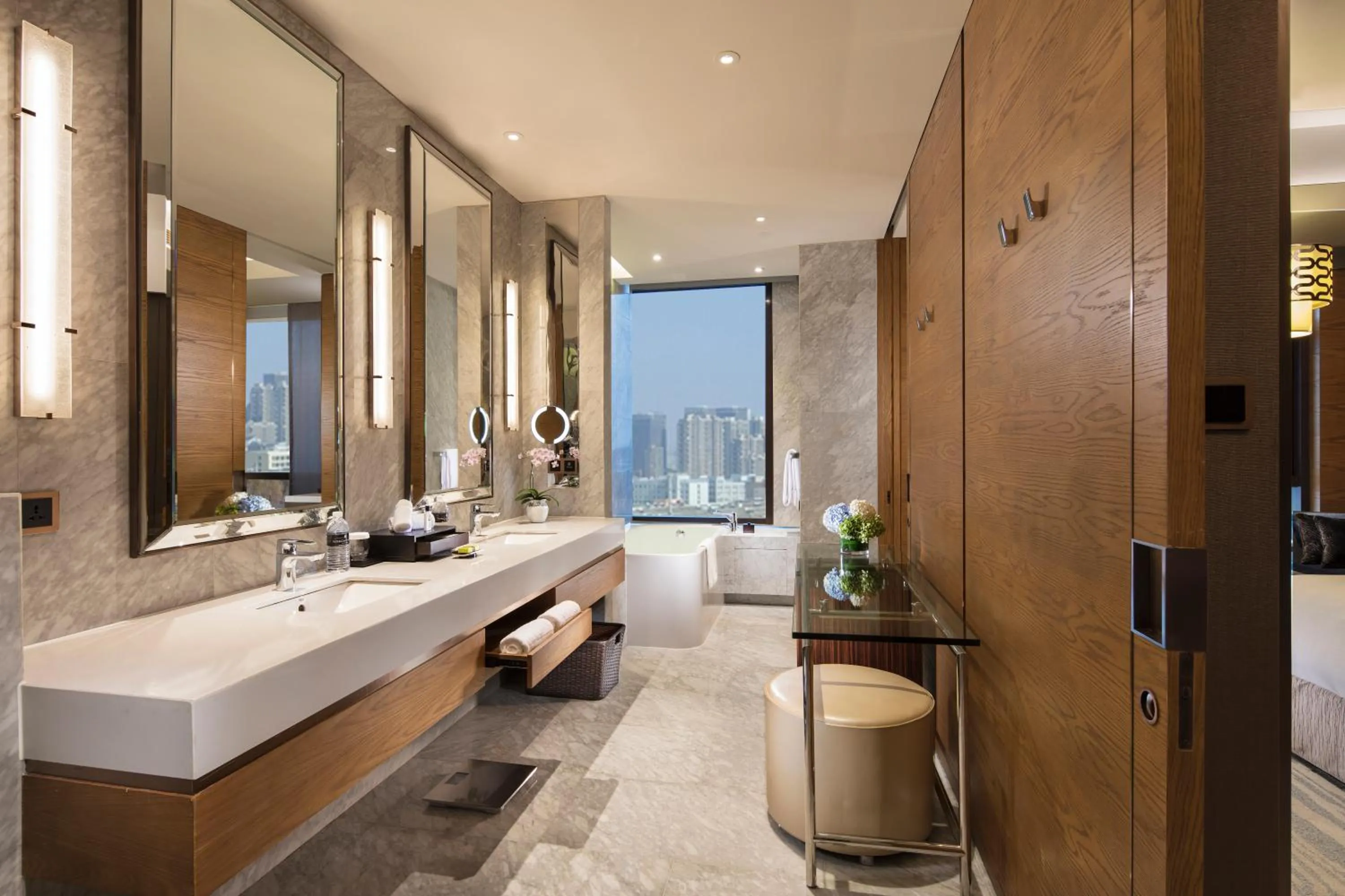 Bathroom in InterContinental Nantong by IHG-Best view of yangtze