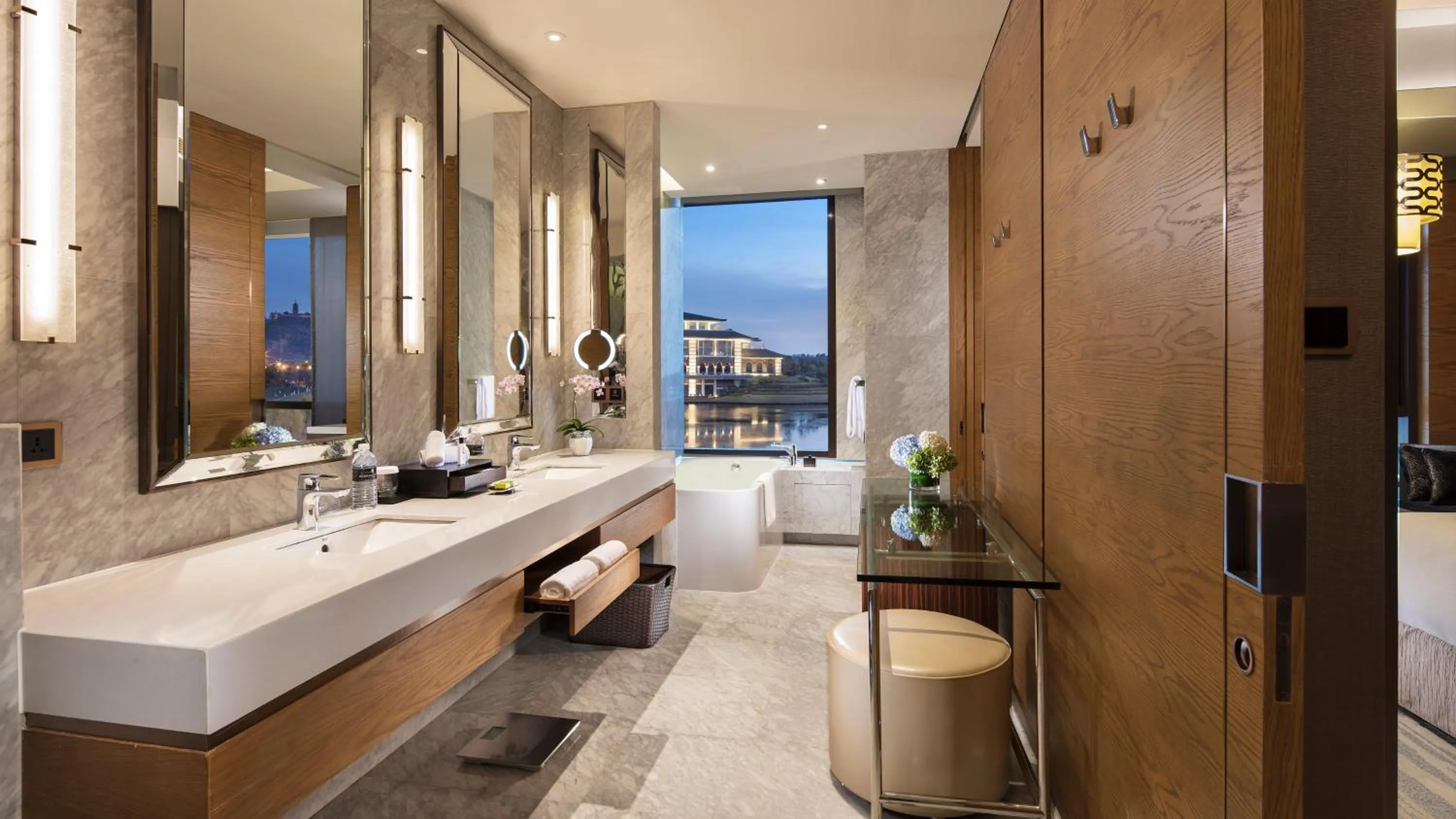 Bathroom in InterContinental Nantong by IHG-Best view of yangtze