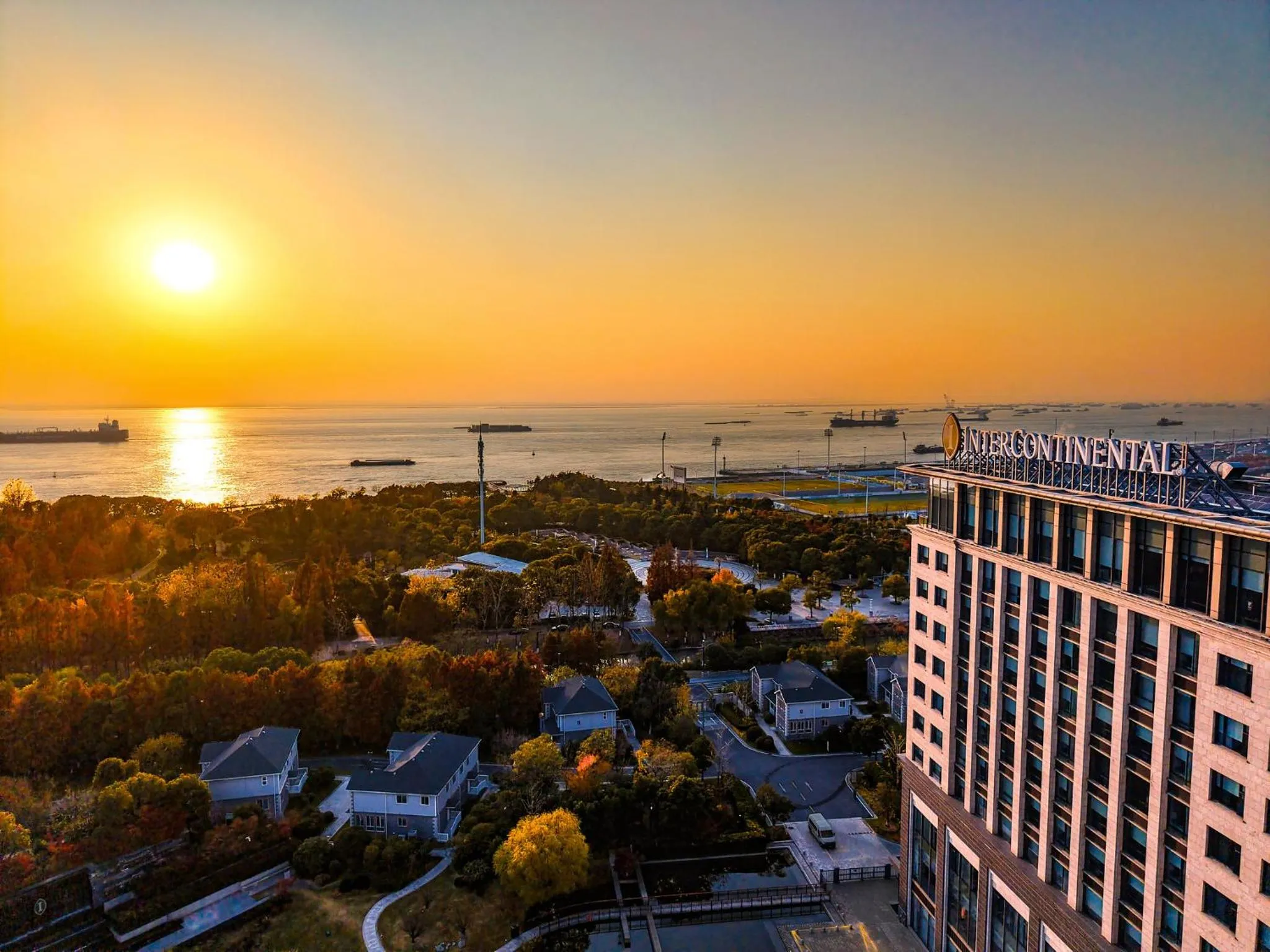 Property building in InterContinental Nantong by IHG-Best view of yangtze