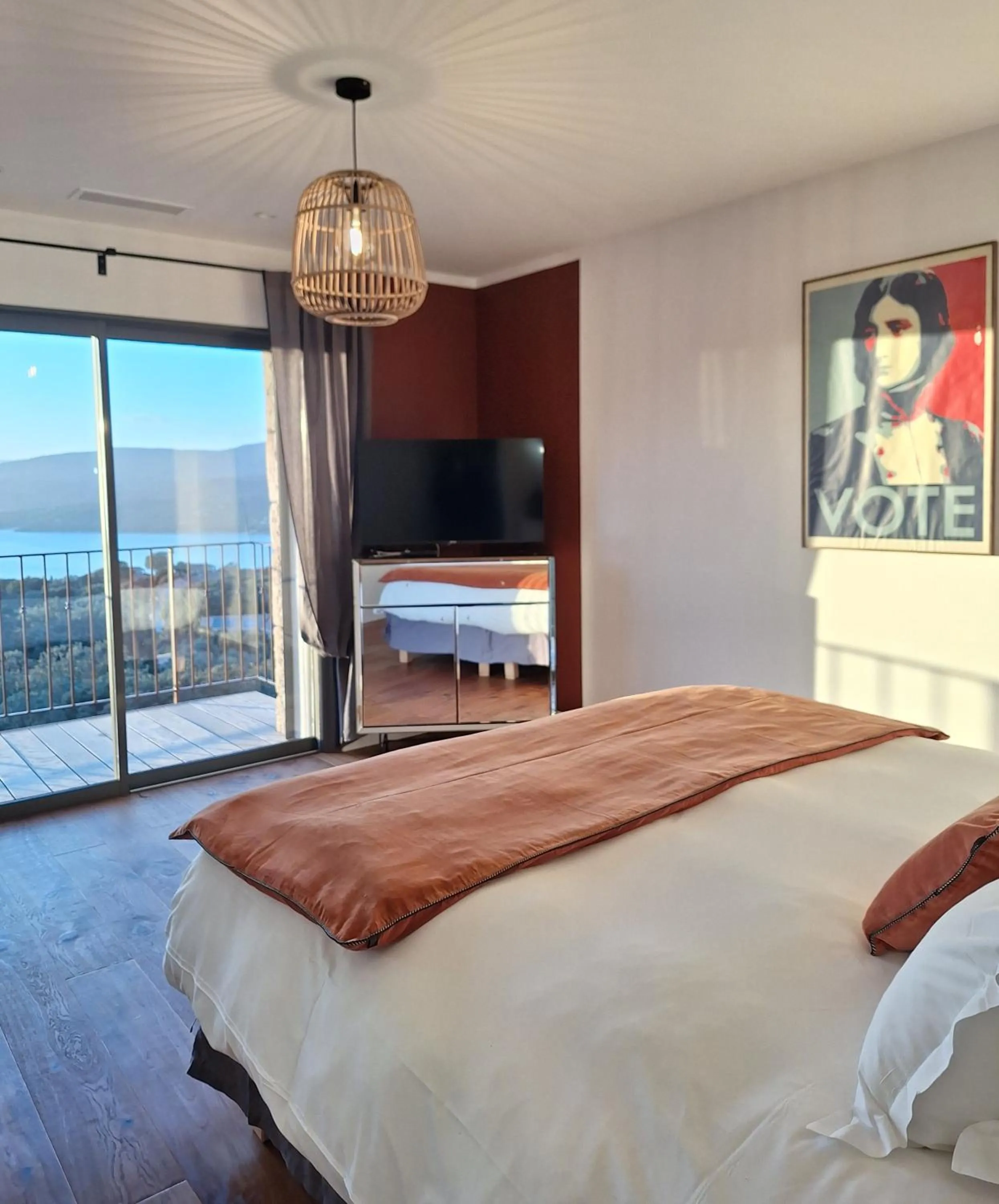 Bedroom, Bed in U Castellu, l' hôtel particulier