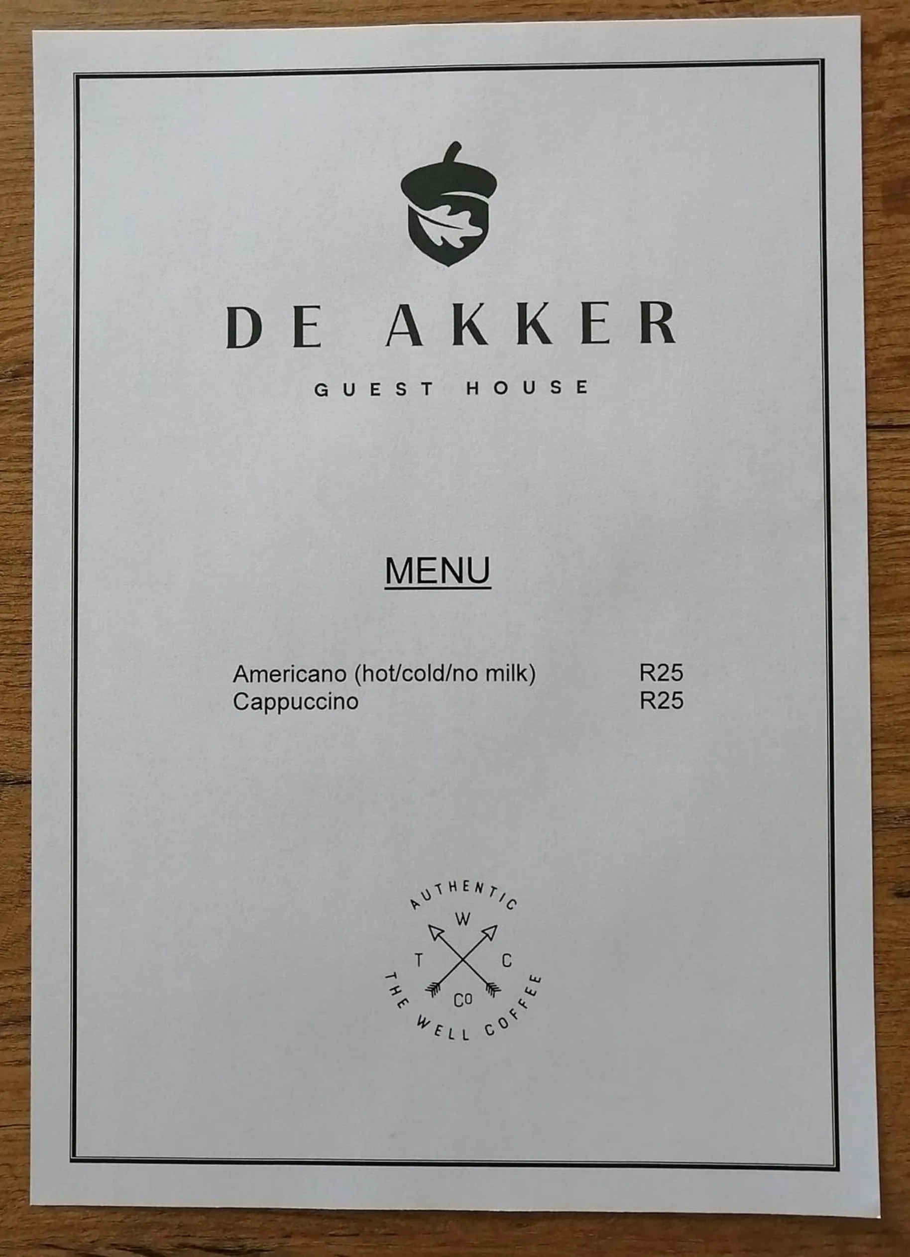 Coffee/tea facilities in De Akker Guest House