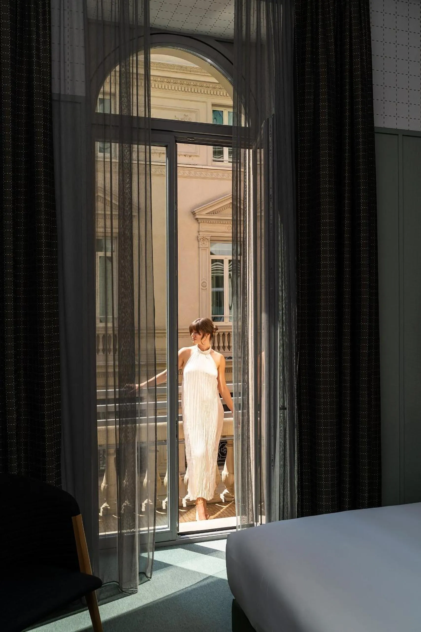 Balcony/Terrace, Bed in Room Mate Collection Giulia, Milan