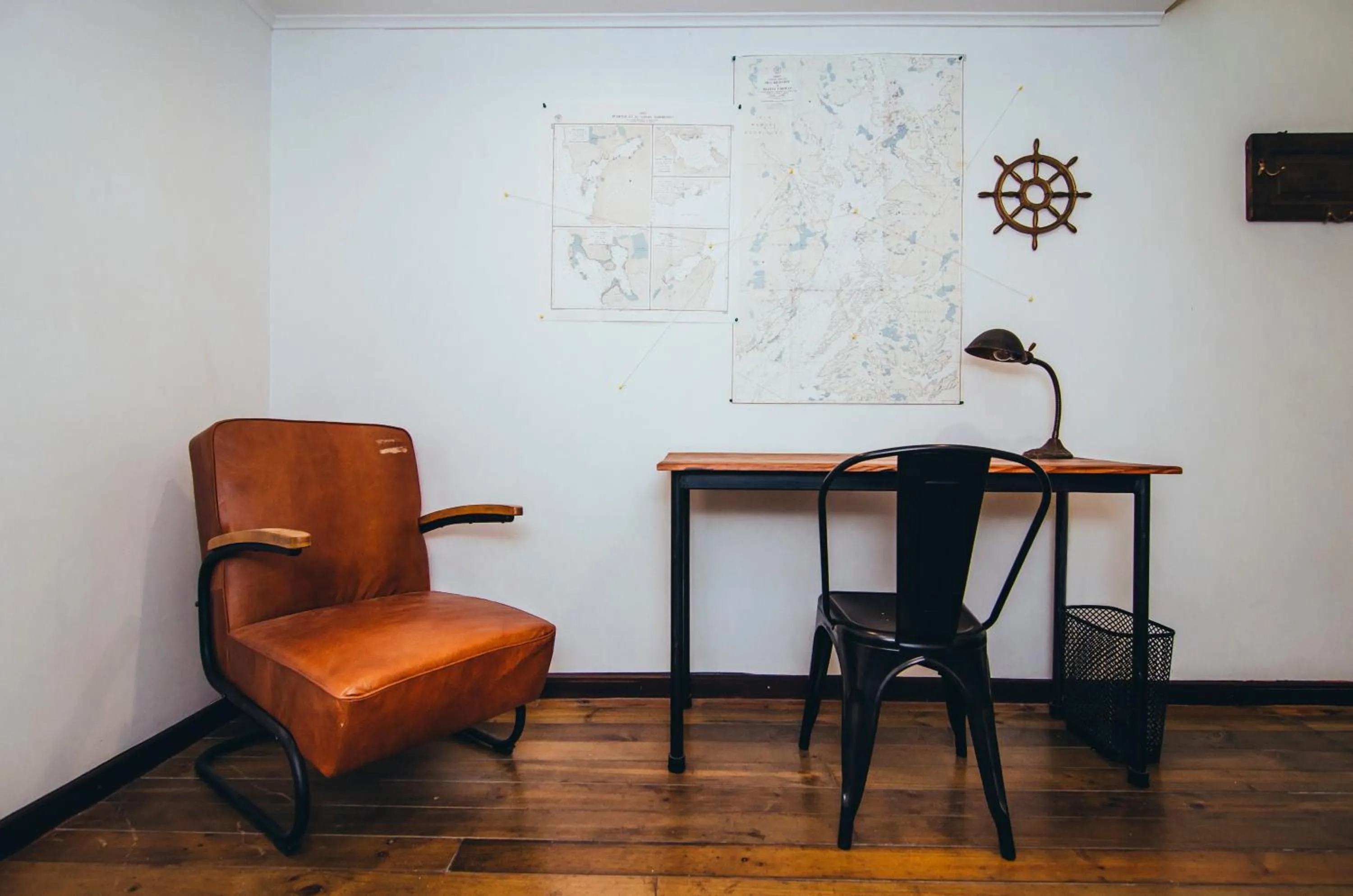 Seating area in La Joya Hostel