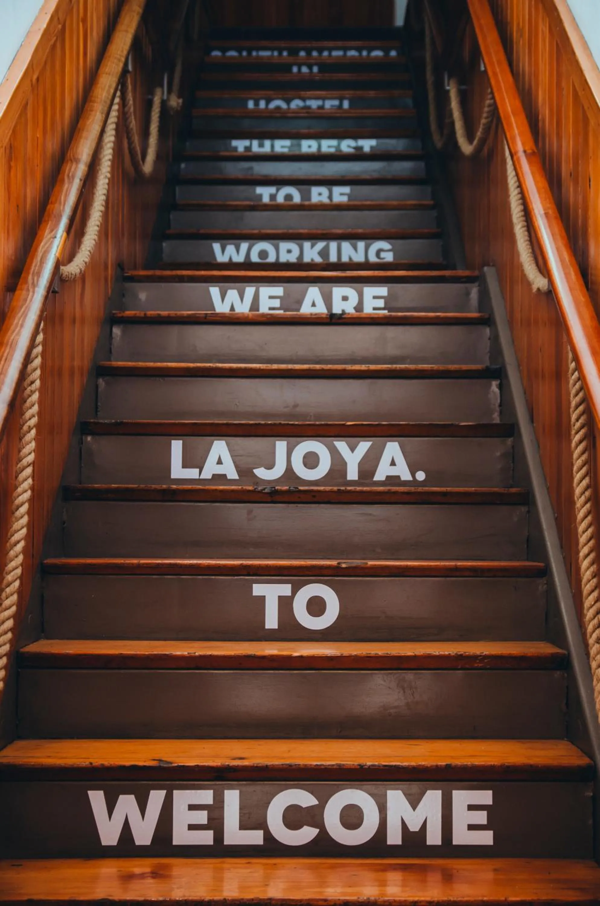 Lobby or reception in La Joya Hostel