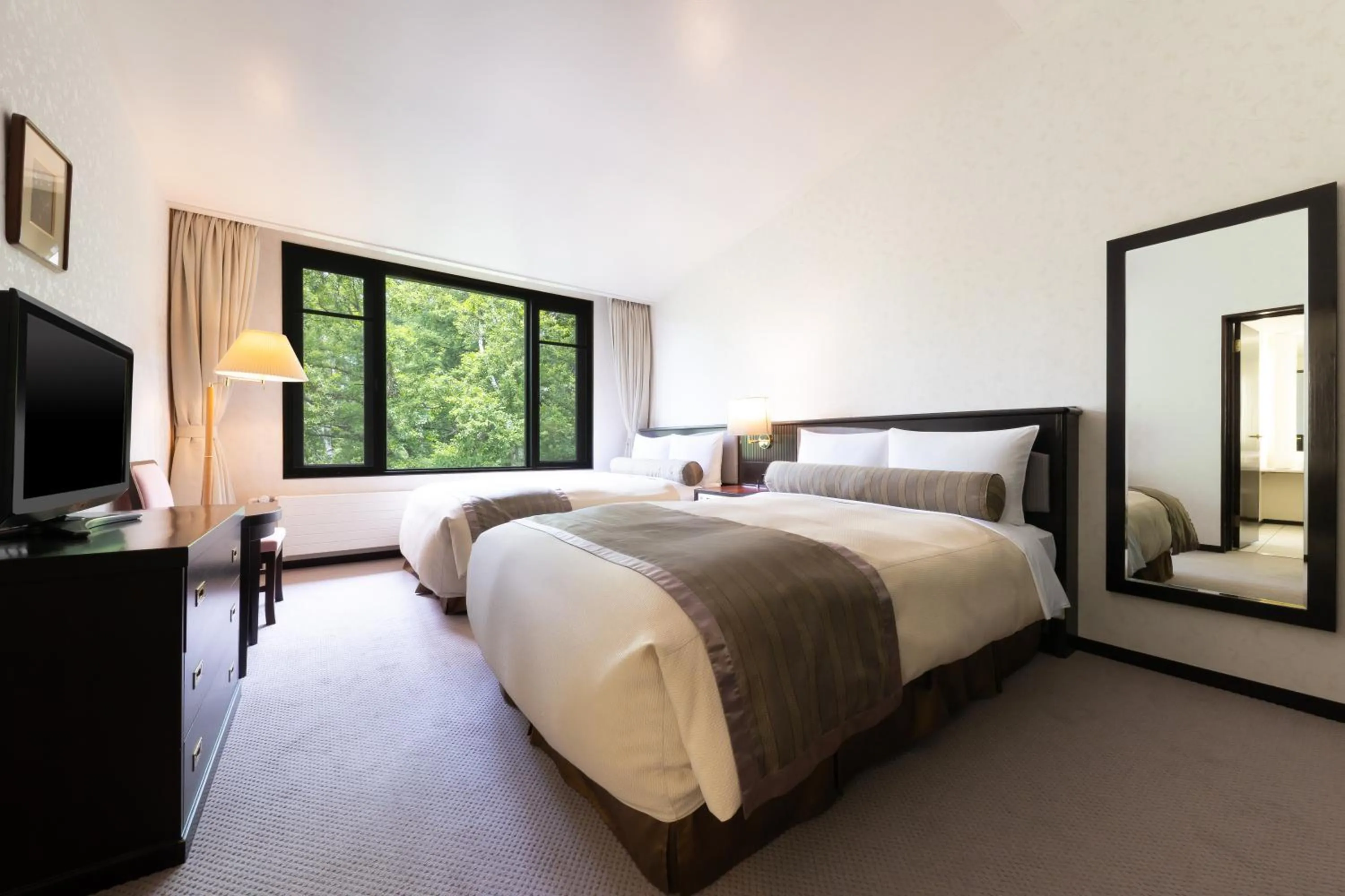 Bed in Yatsugatake Kogen Lodge