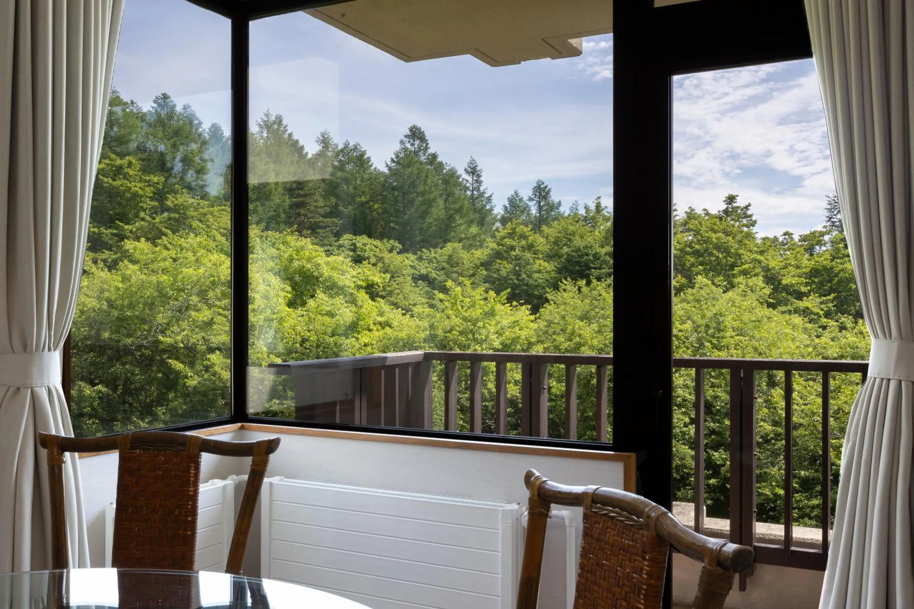 Balcony/Terrace in Yatsugatake Kogen Lodge