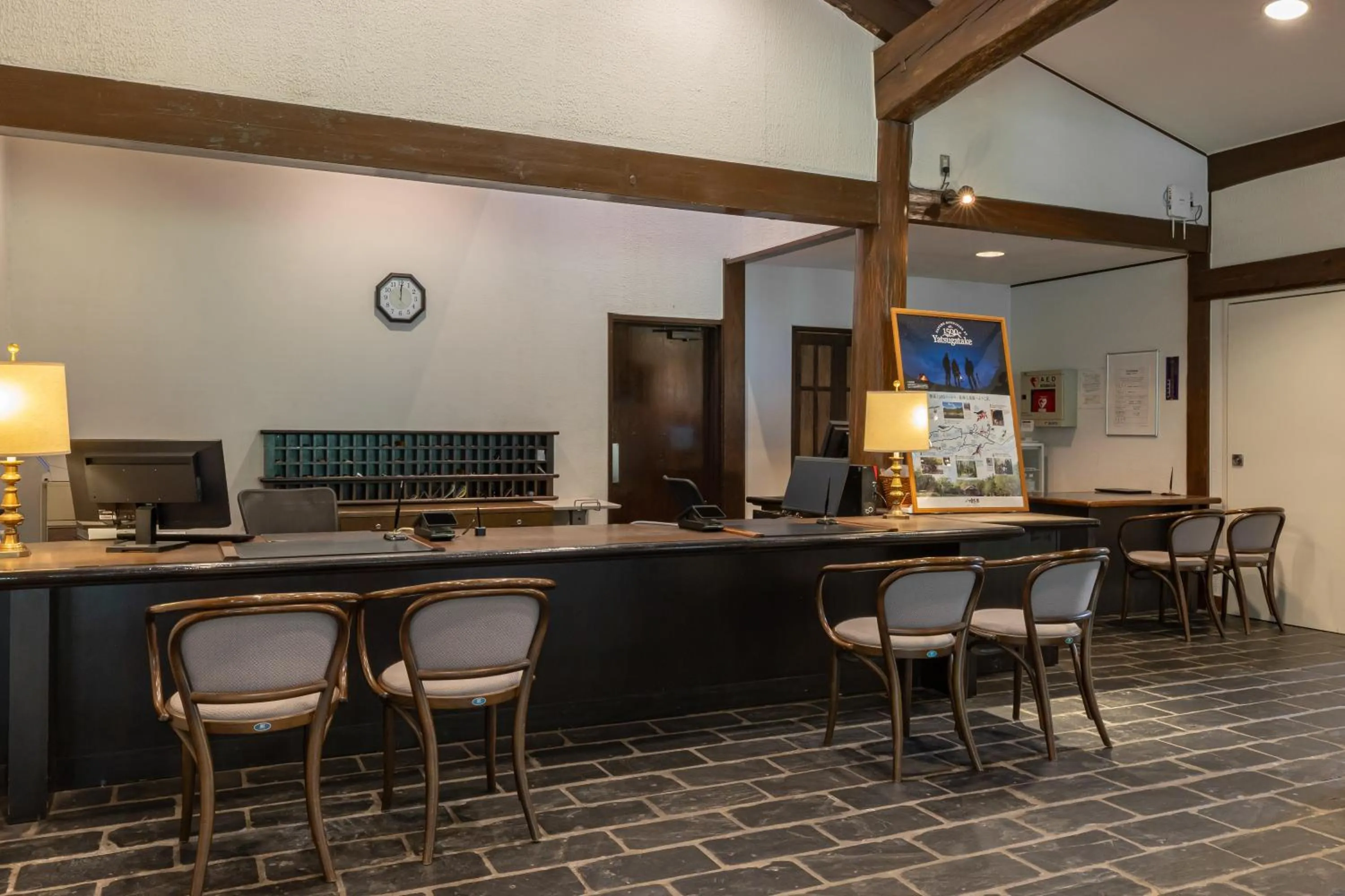 Lobby or reception in Yatsugatake Kogen Lodge