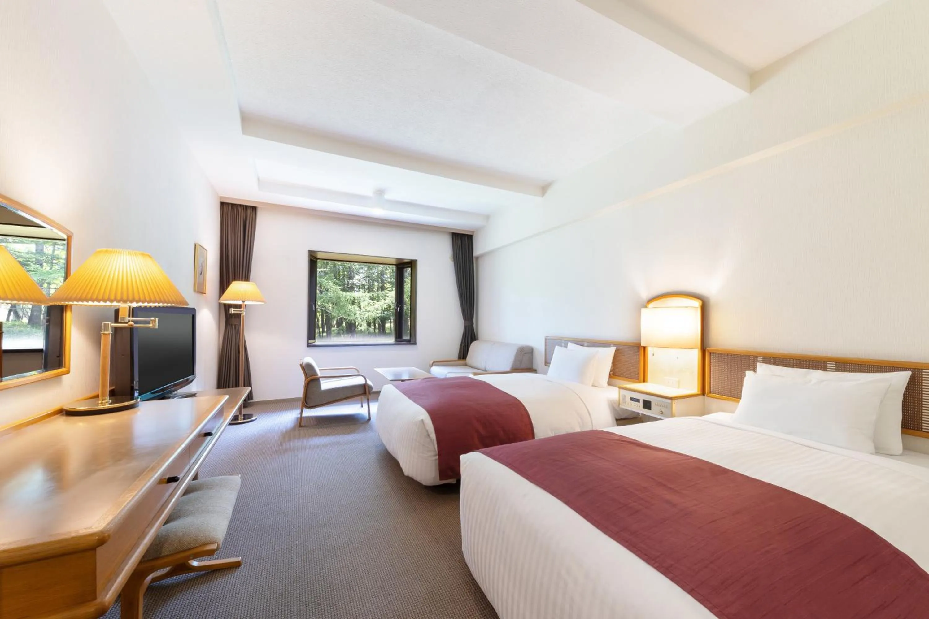 Photo of the whole room, Bed in Yatsugatake Kogen Lodge