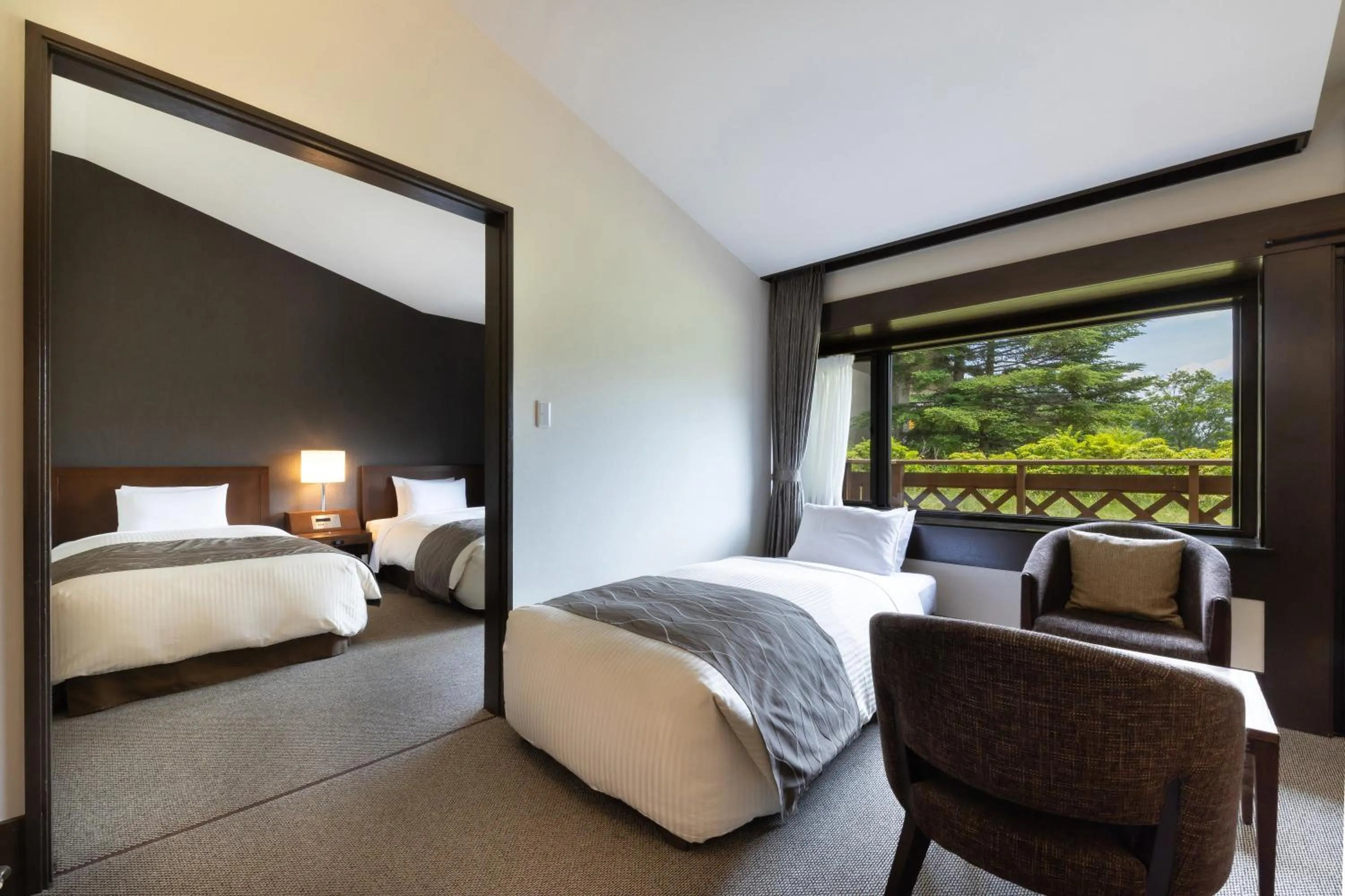 Bed in Yatsugatake Kogen Lodge