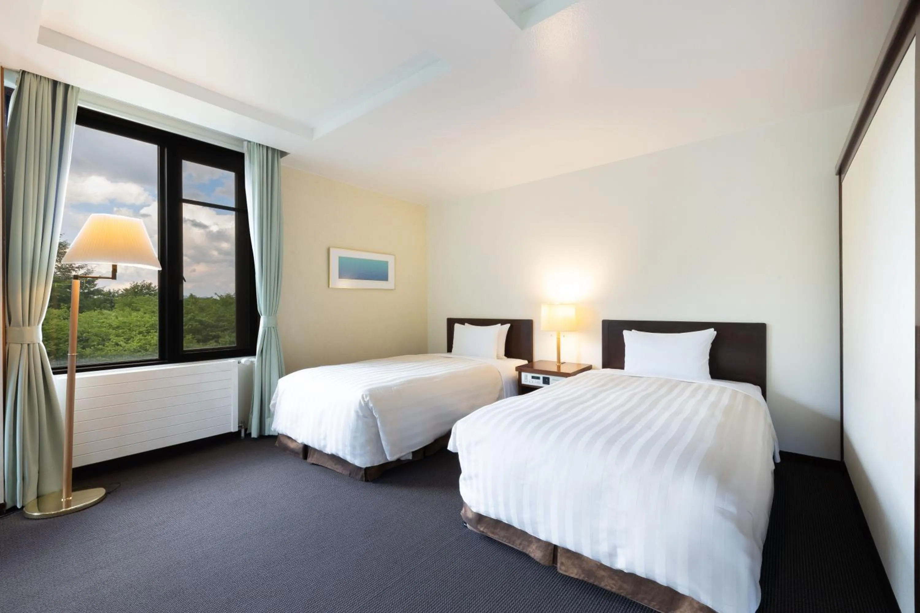 Bed in Yatsugatake Kogen Lodge