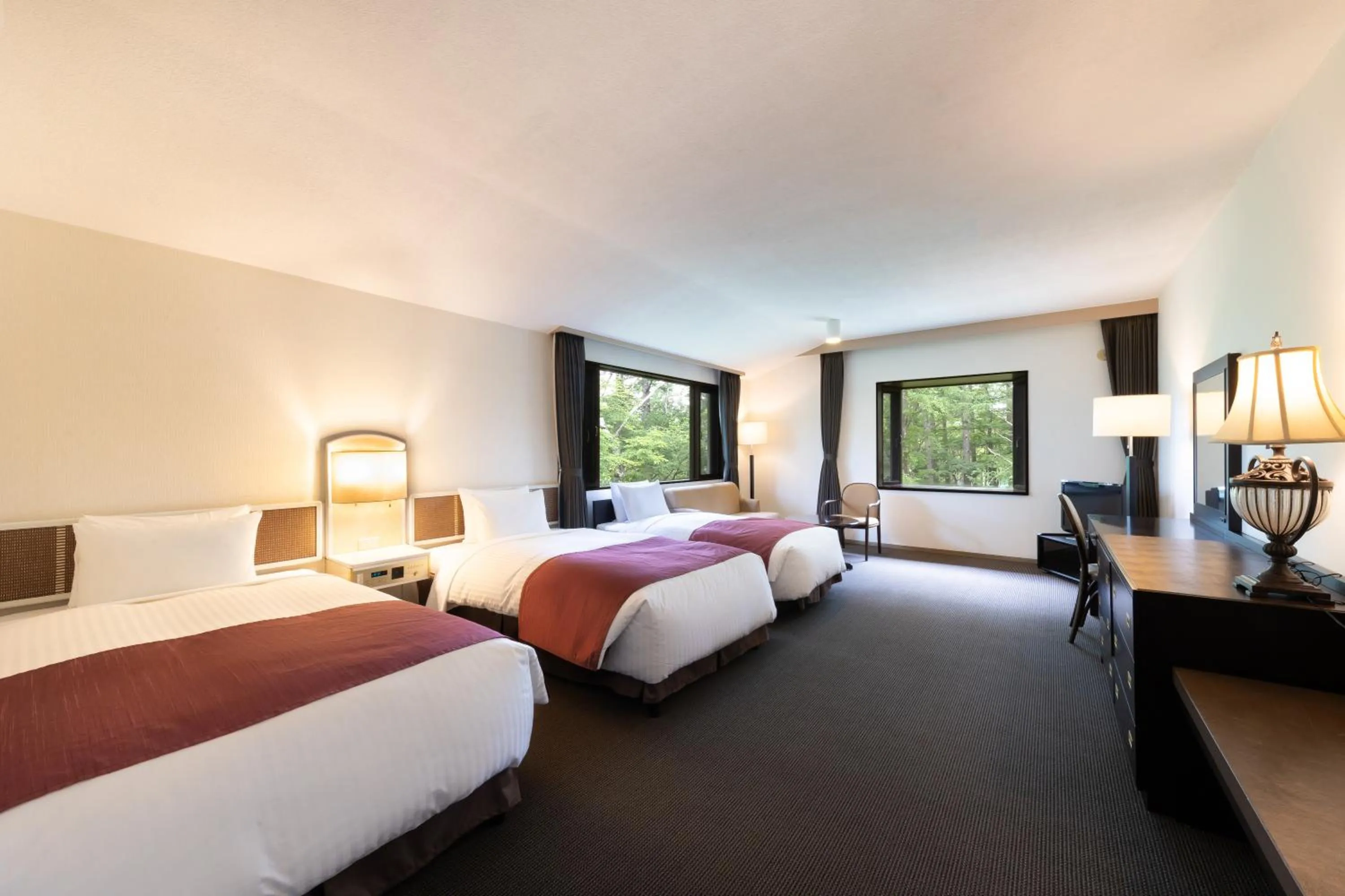 Bed in Yatsugatake Kogen Lodge