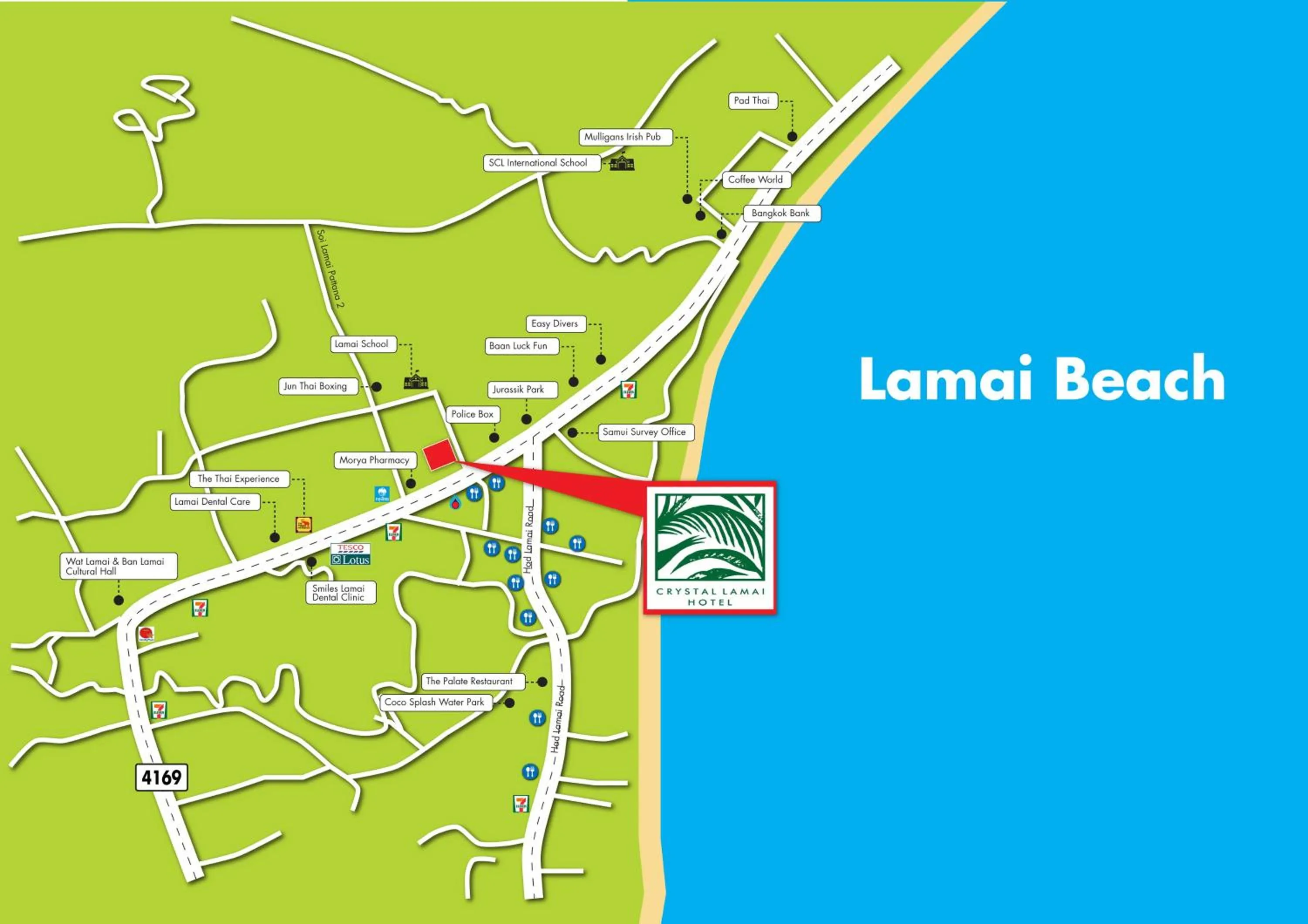 Bird's eye view in Crystal Lamai Hotel