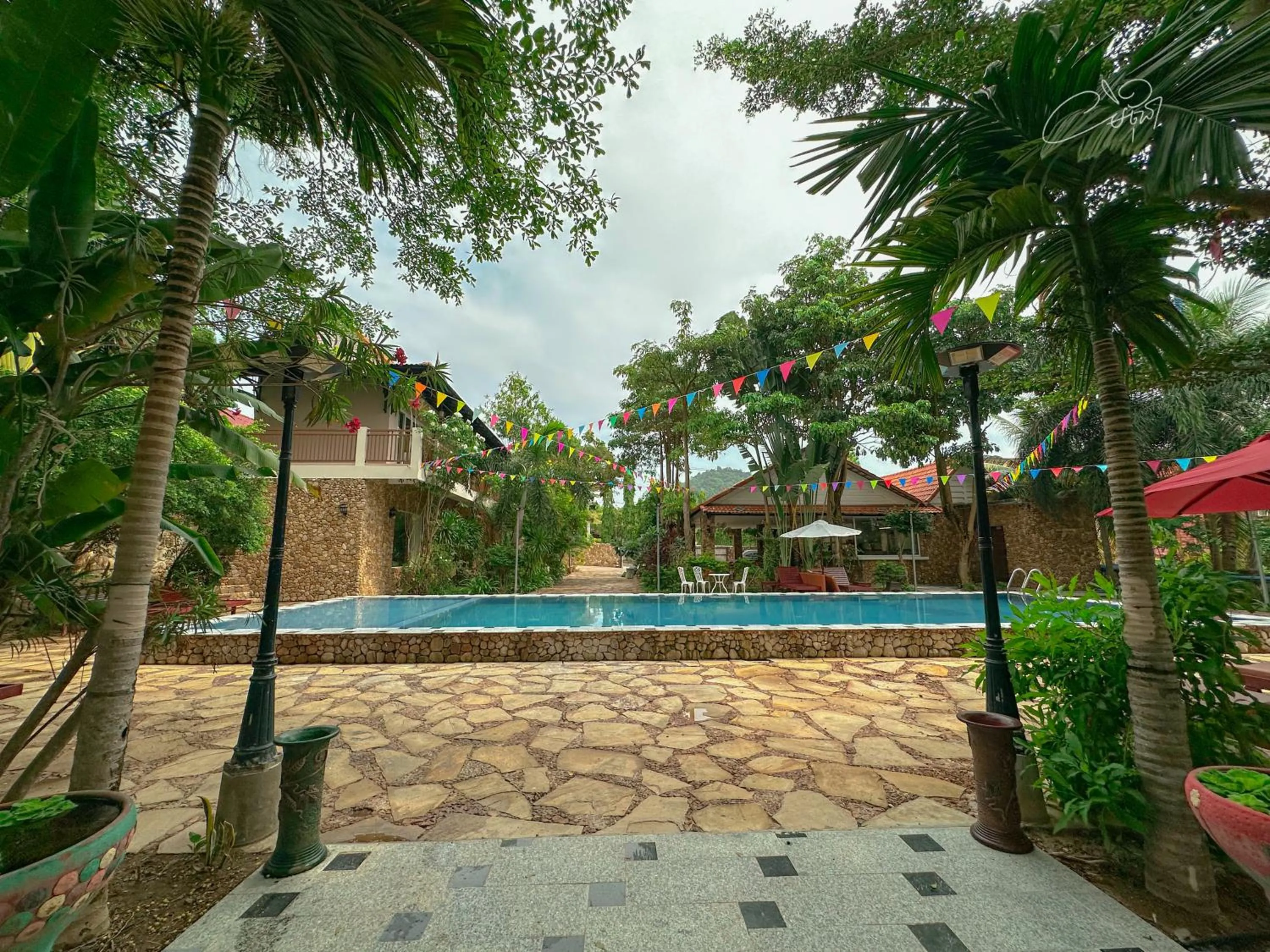 Swimming pool in Summer Resort