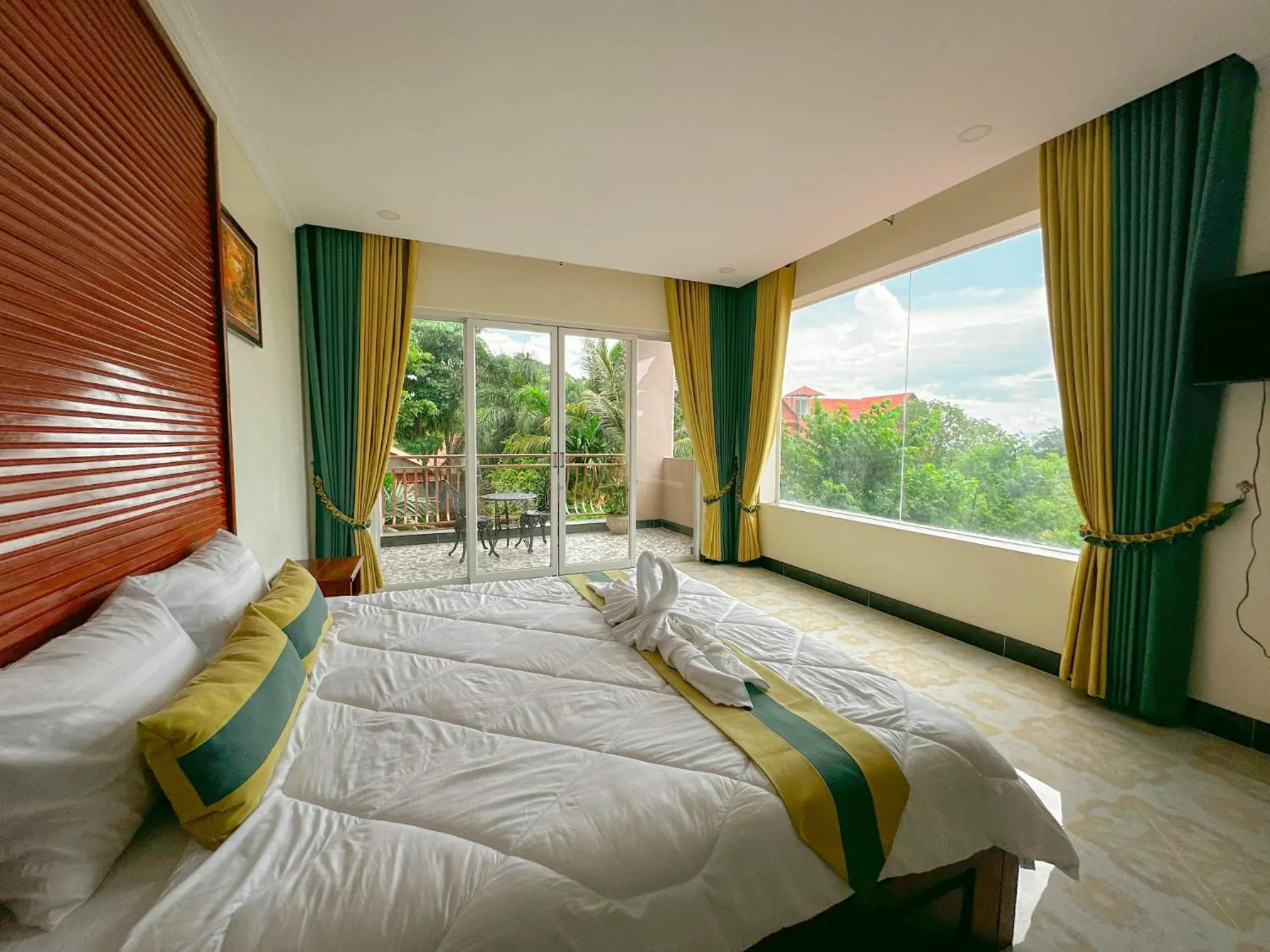 Bed in Summer Resort