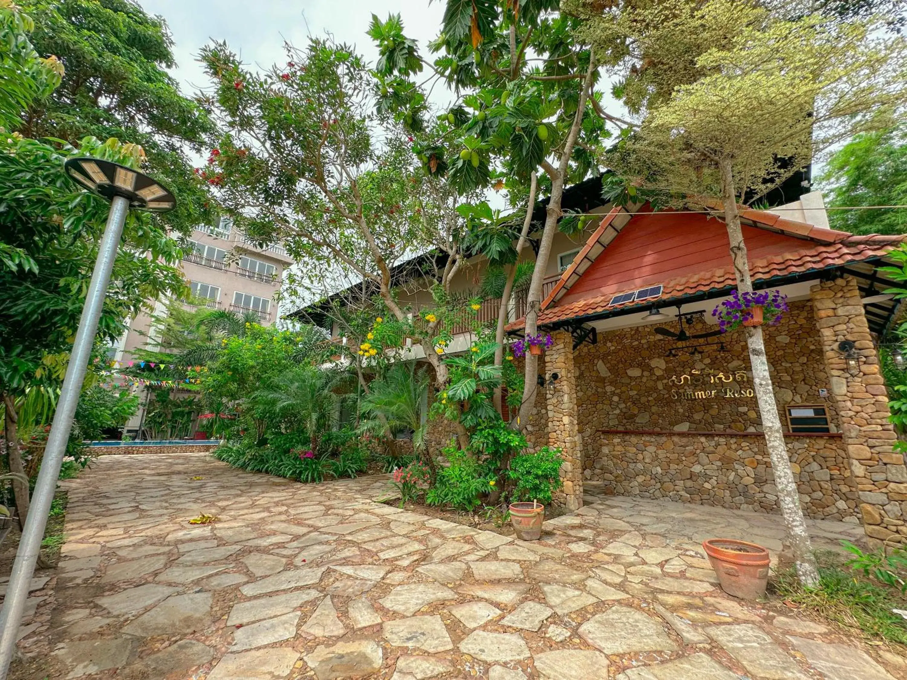 Lobby or reception in Summer Resort Lobby or reception in Summer Resort