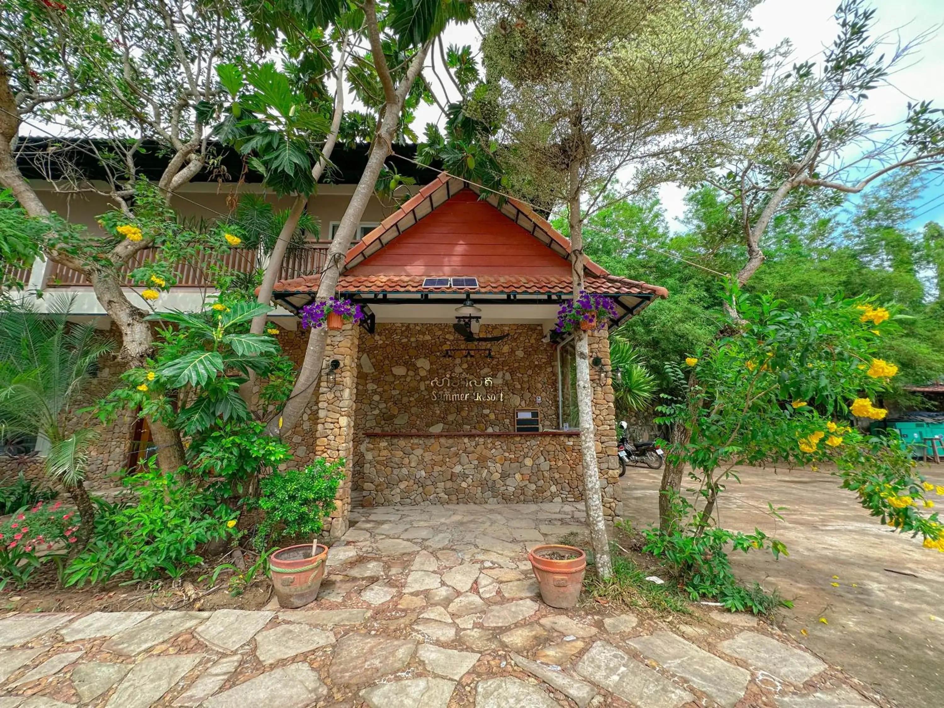 Lobby or reception in Summer Resort Lobby or reception in Summer Resort