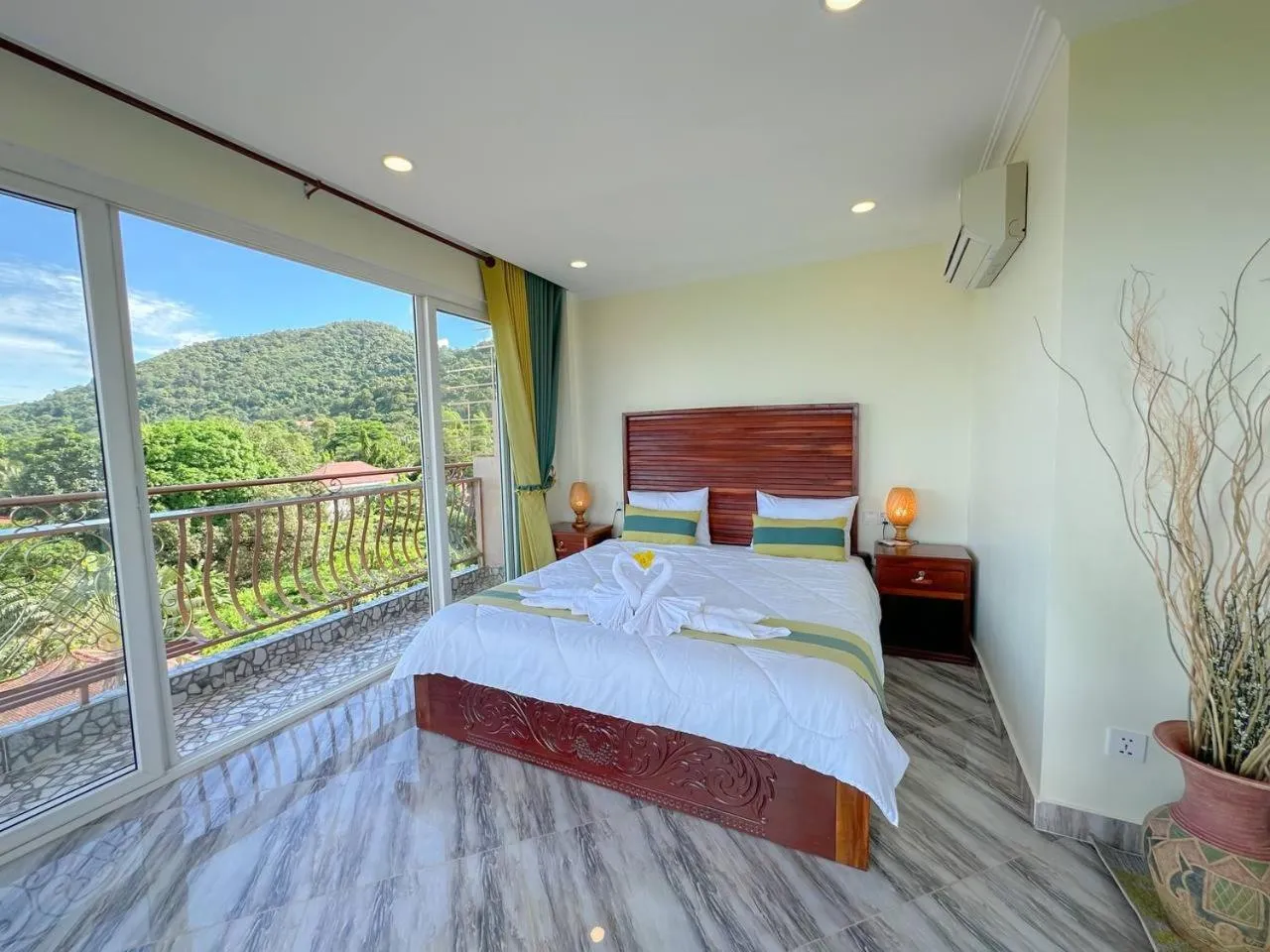 Bed in Summer Resort