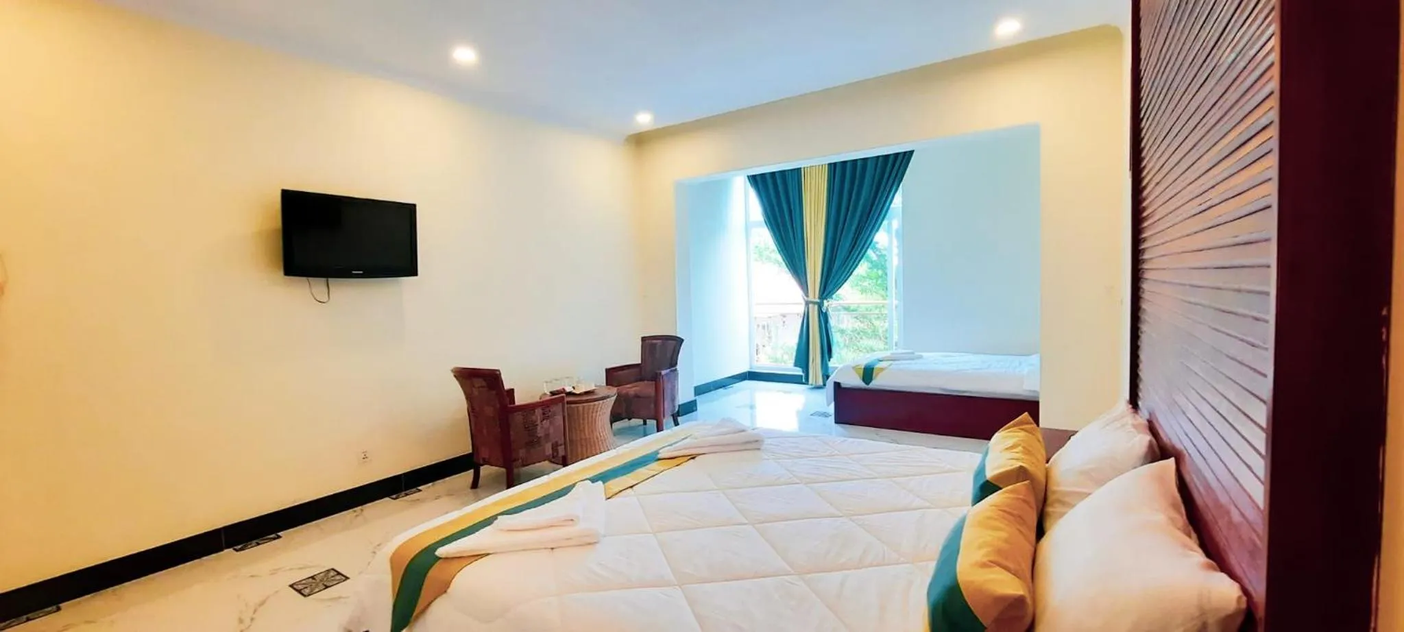 Bed in Summer Resort