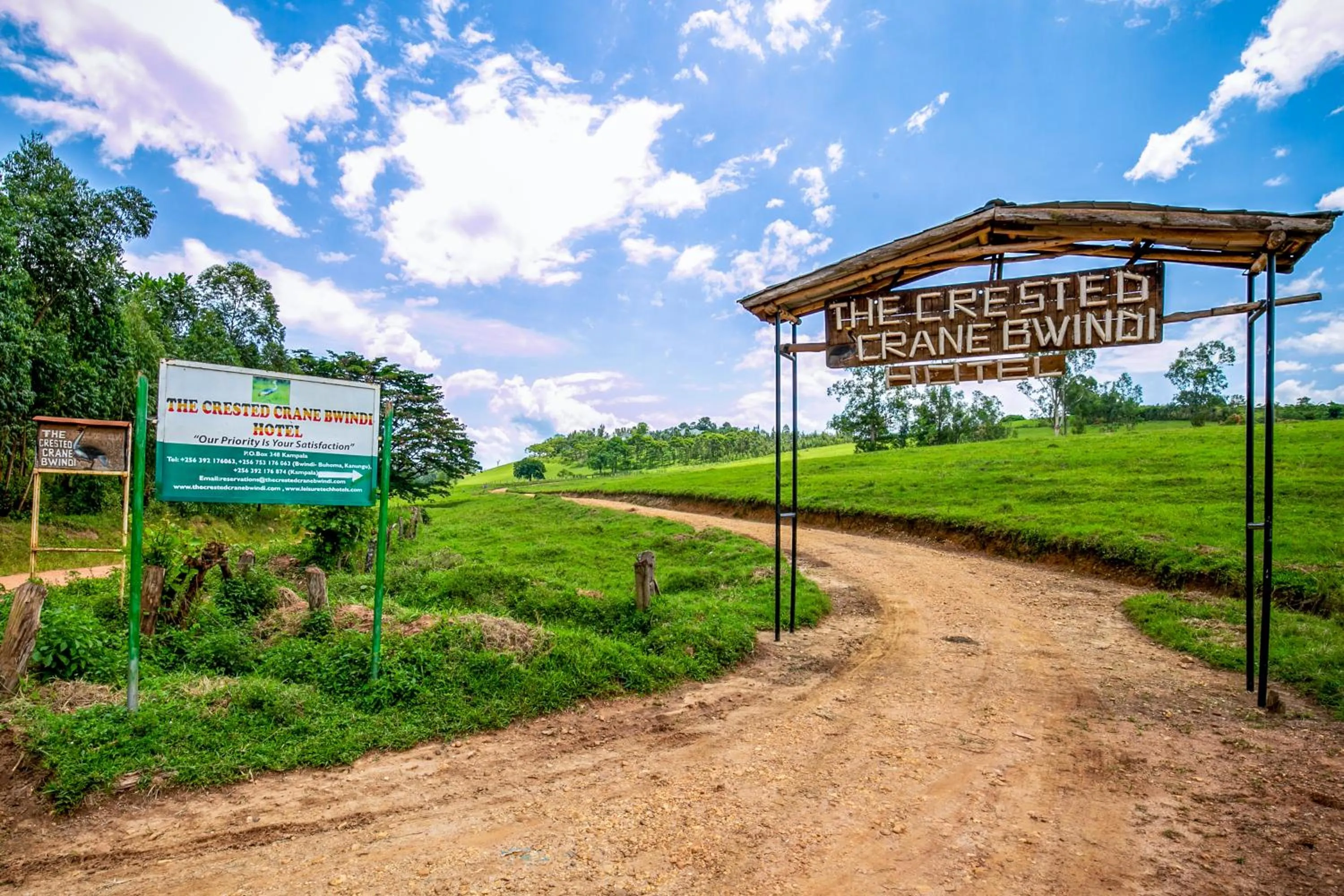 Facade/entrance in The Crested Crane Bwindi Hotel