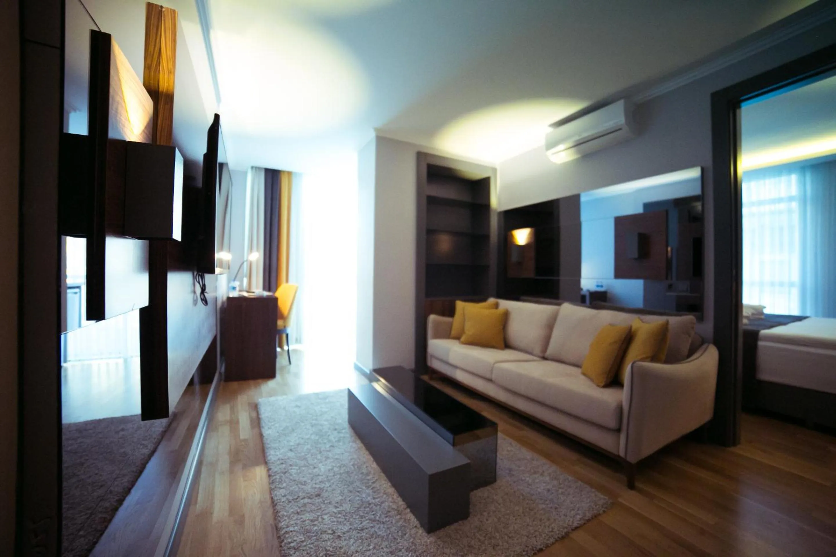 Living room, Bed in Ankacity Suit Flat