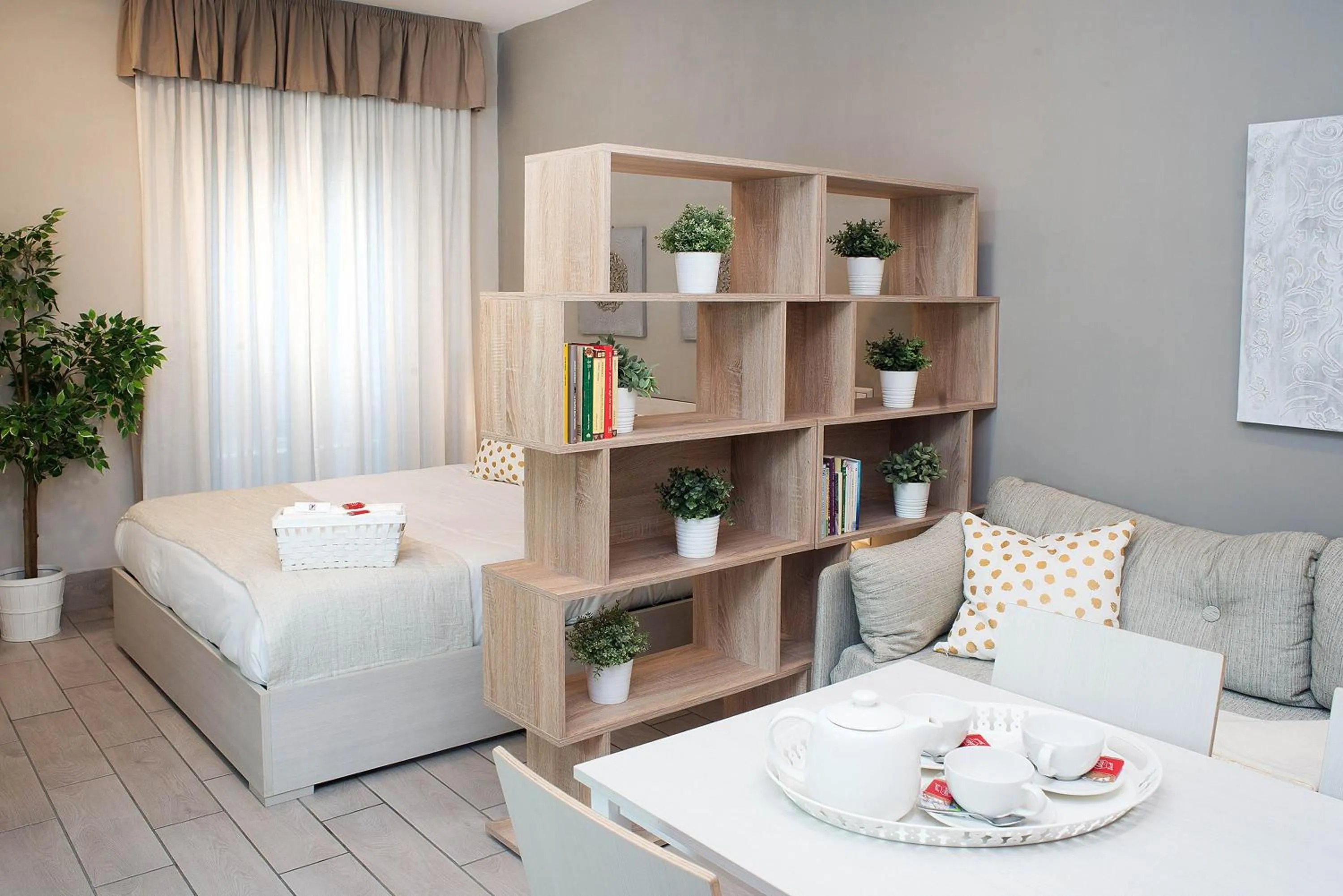 Living room, Bed in Residenza Flegrea