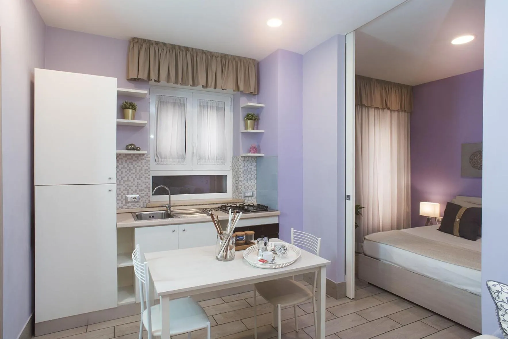 Photo of the whole room, Bed in Residenza Flegrea