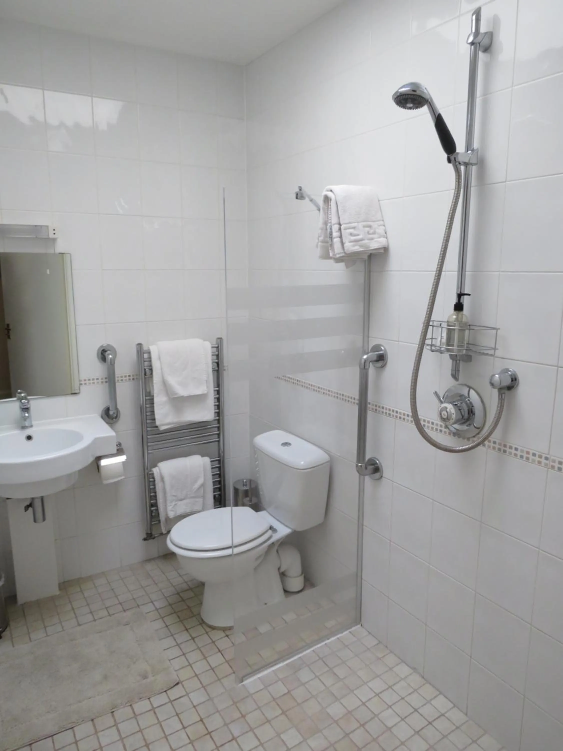 Shower in Marple Cottage Guest House