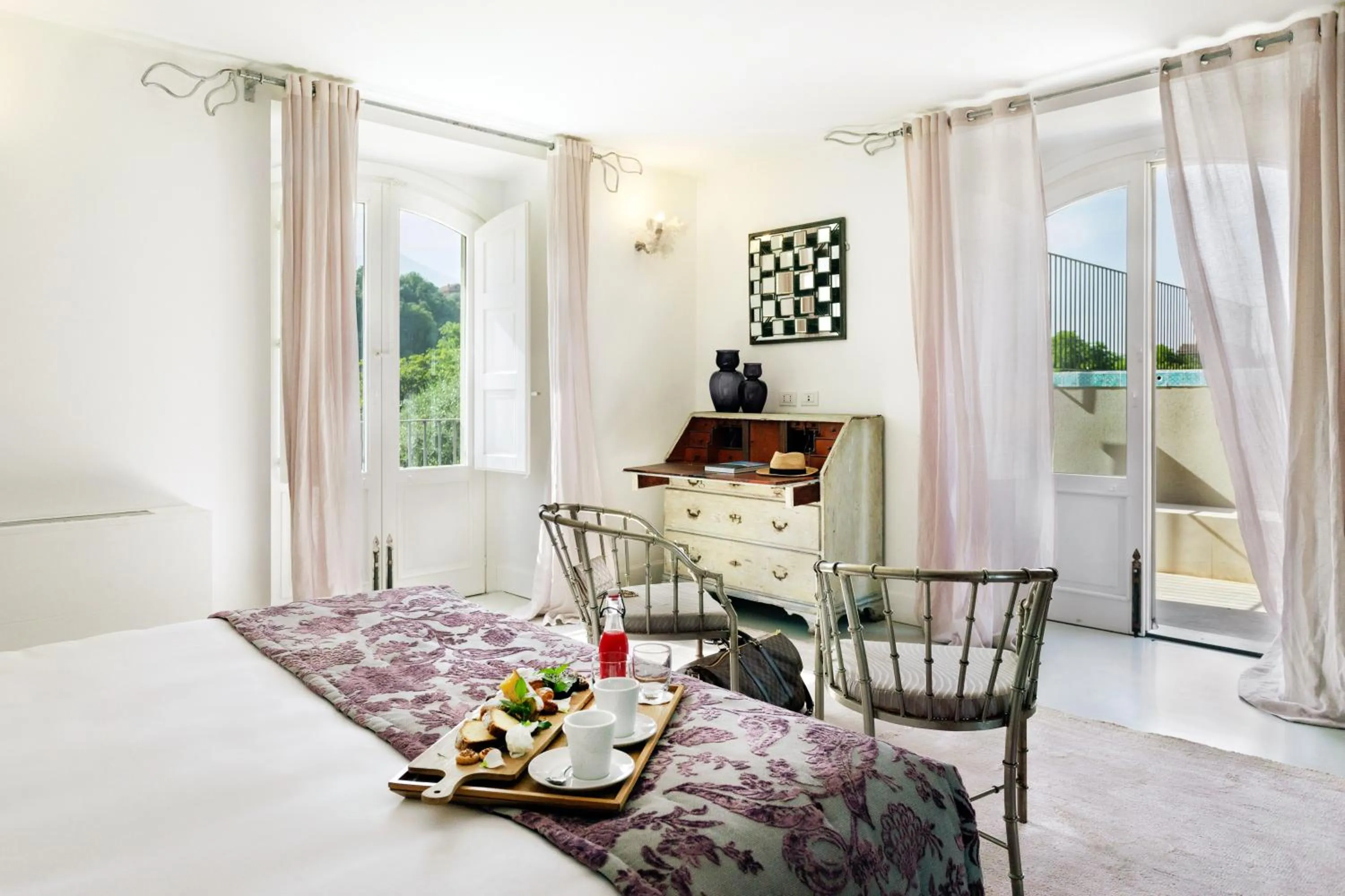 Bed in Donna Carmela Resort & Lodges