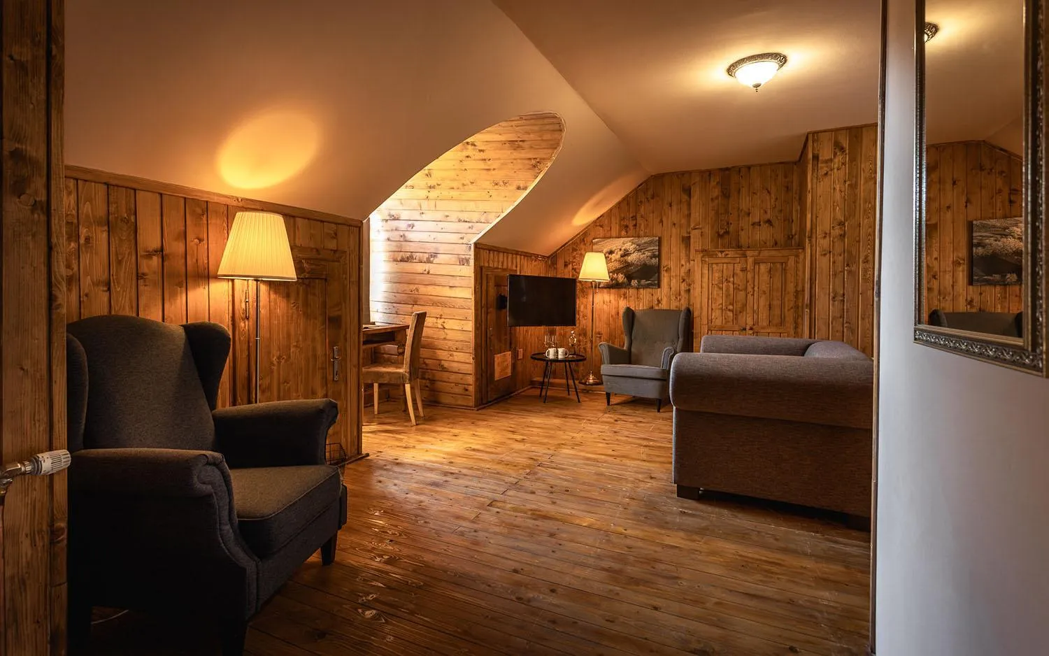Seating area in Valea Verde Retreat Transilvania