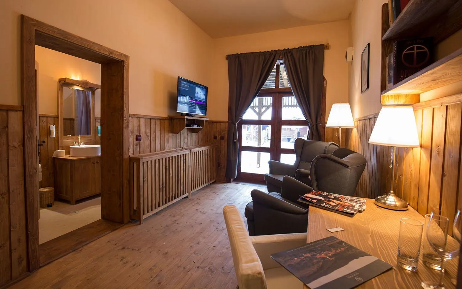 Seating area in Valea Verde Retreat Transilvania