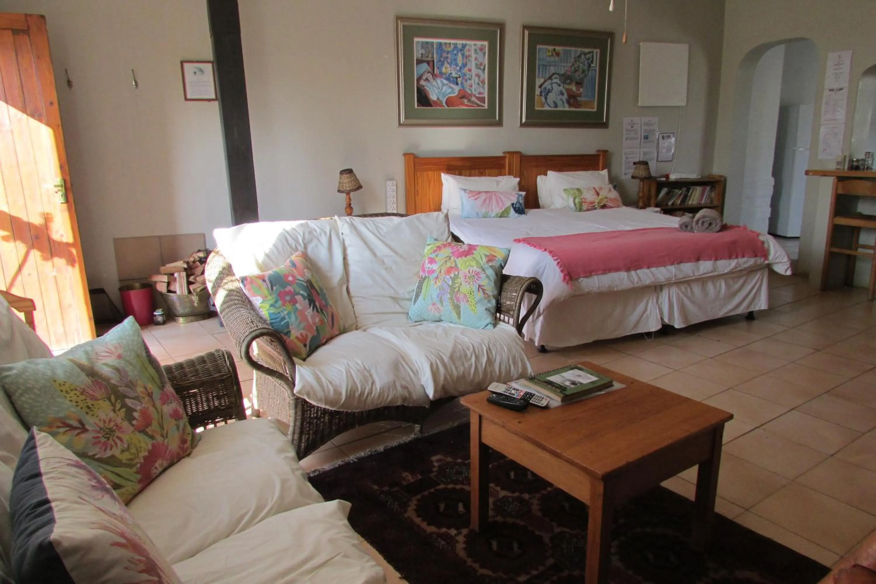 Bed in Absolute Leisure Cottages