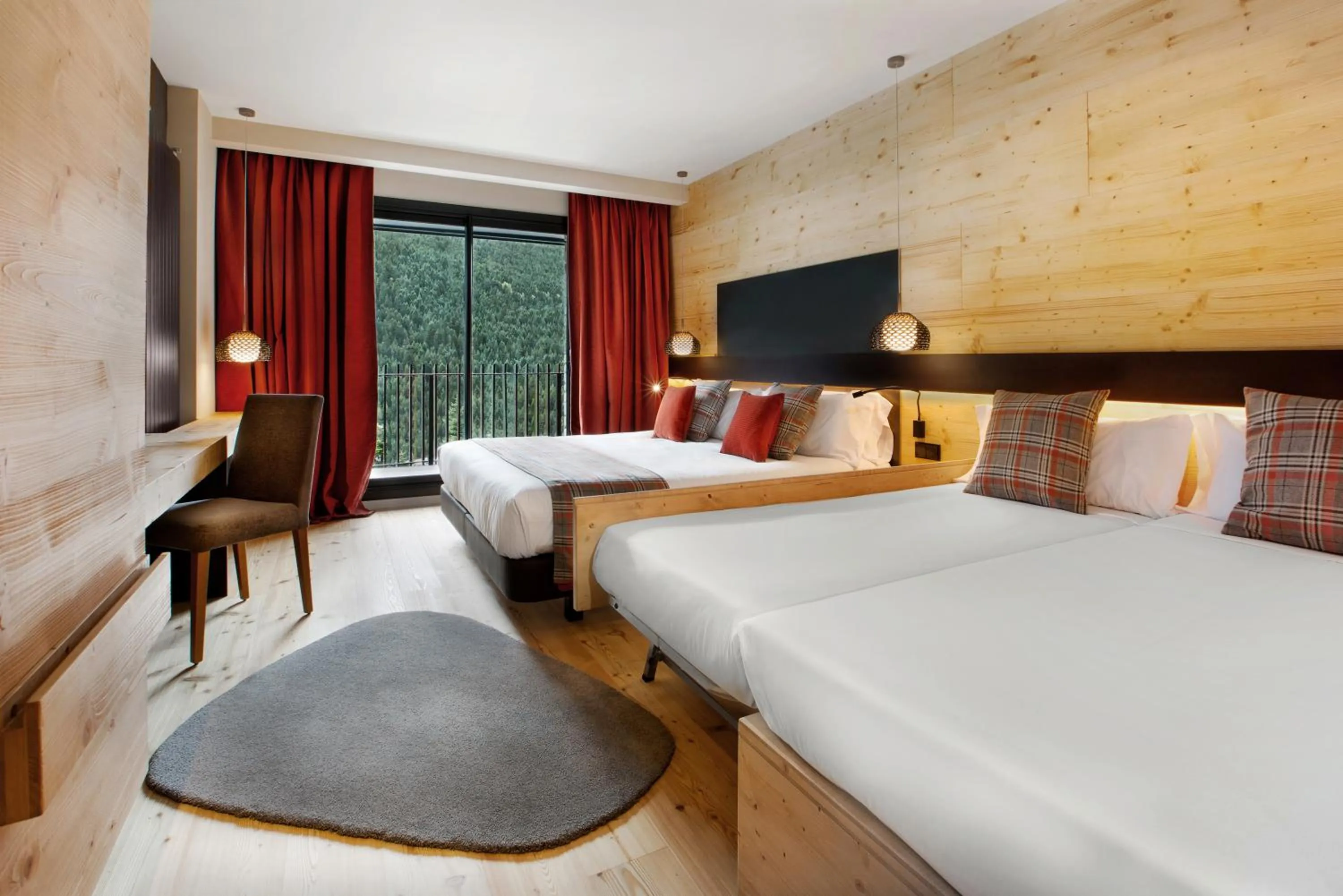 Bed in Park Piolets MountainHotel & Spa