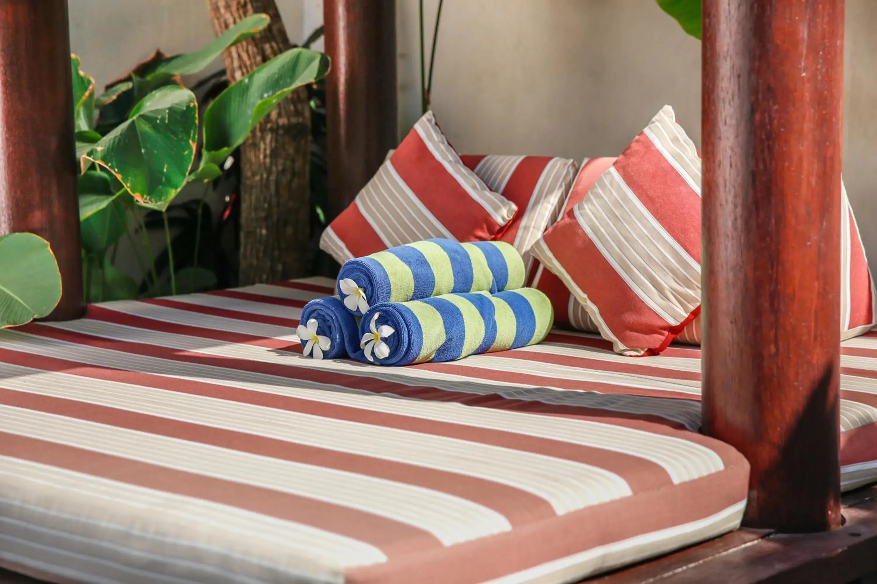 Patio, Bed in Samana Villas