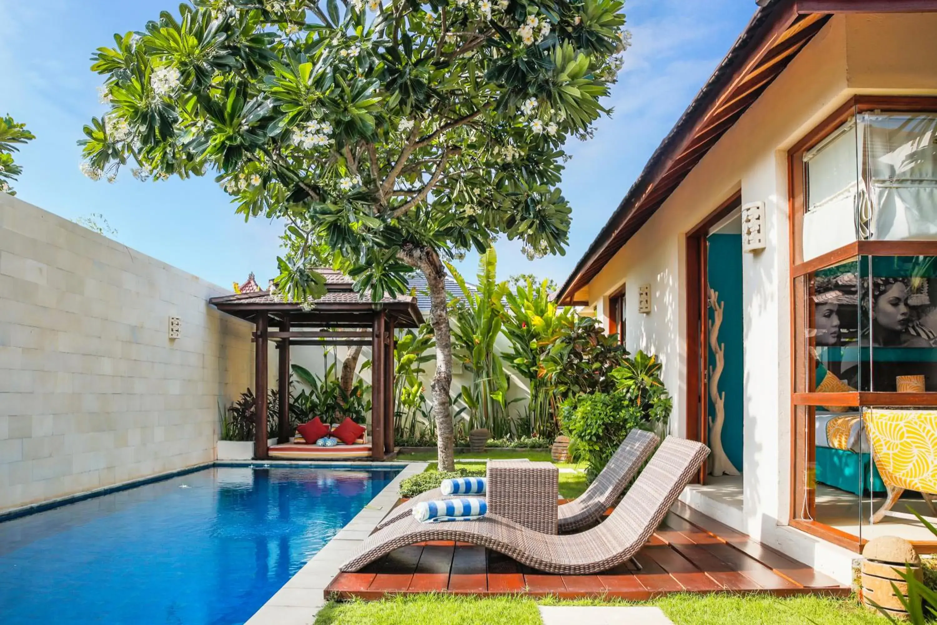 Patio, Swimming Pool in Samana Villas