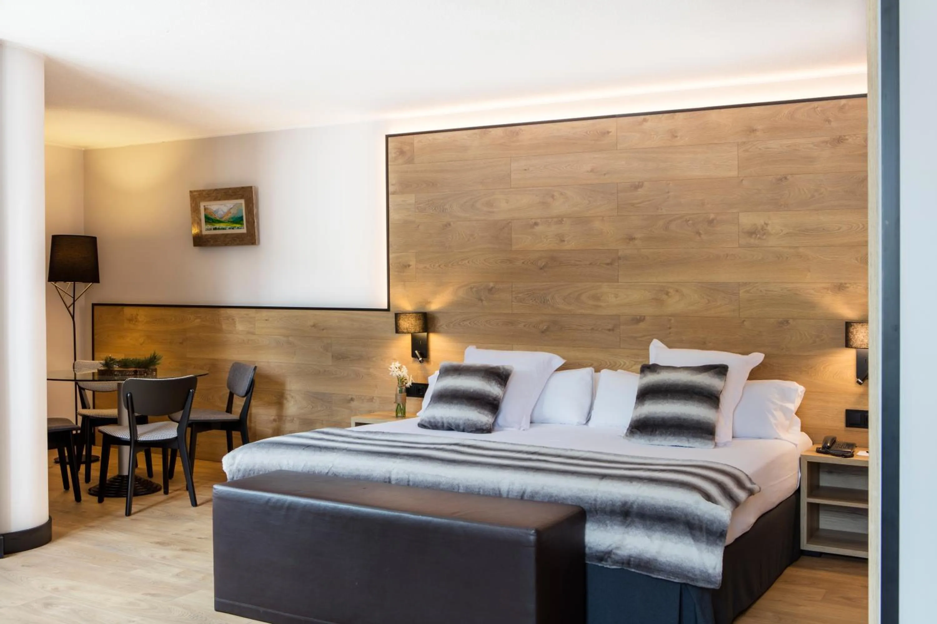 Bed in Acta Arthotel