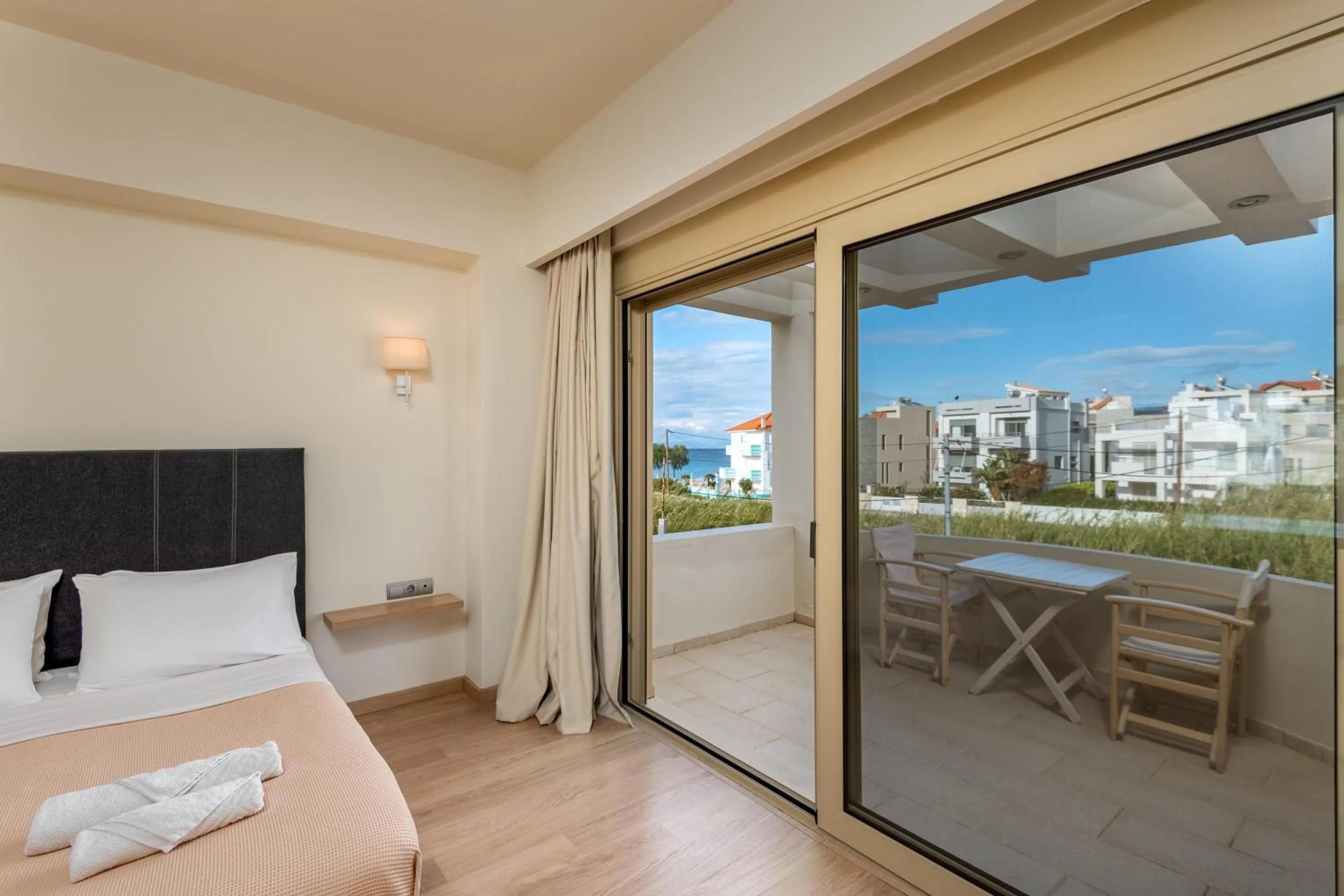 Bed in Vasiliki Villa