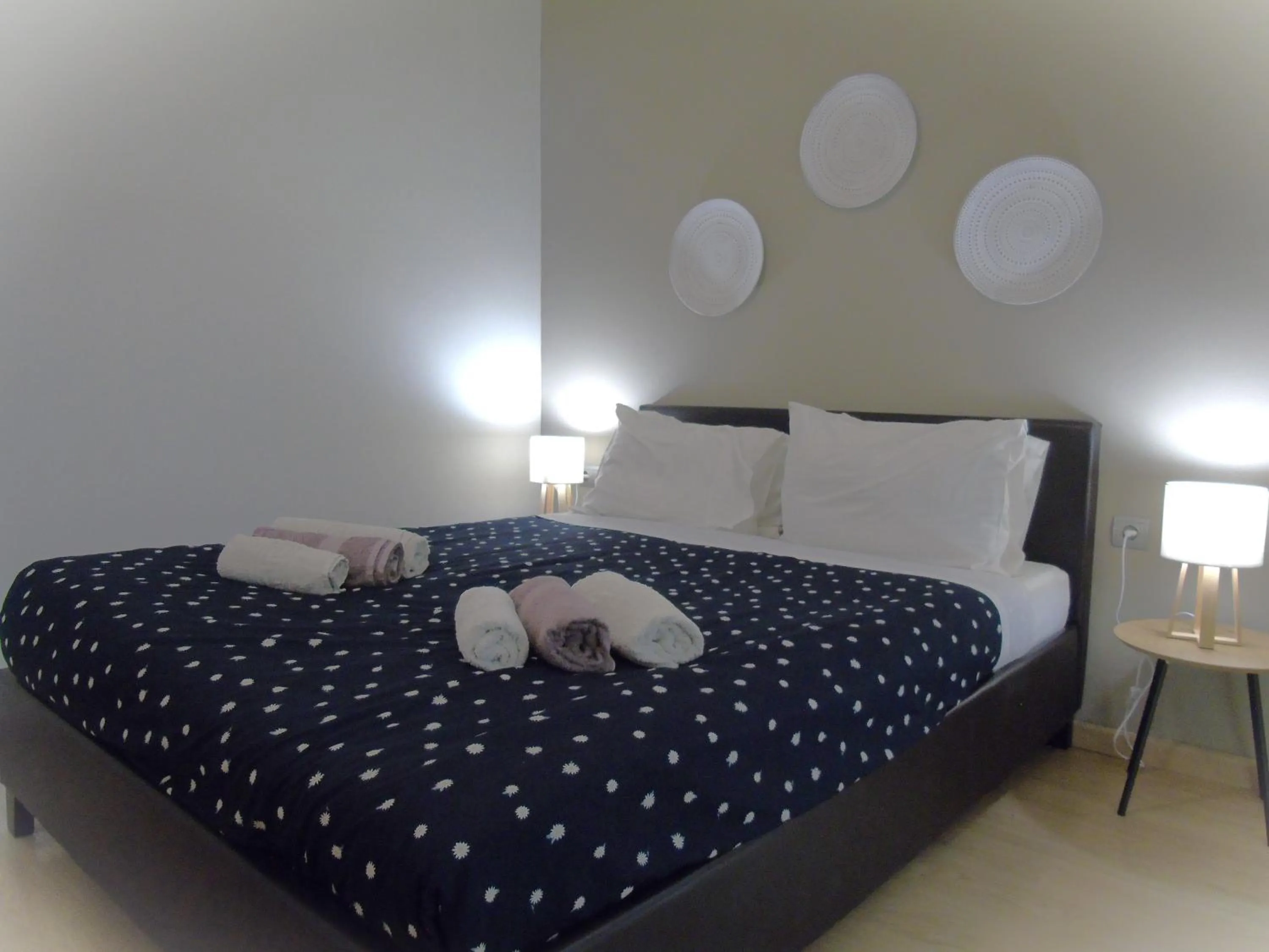 Bed in Vasiliki Villa