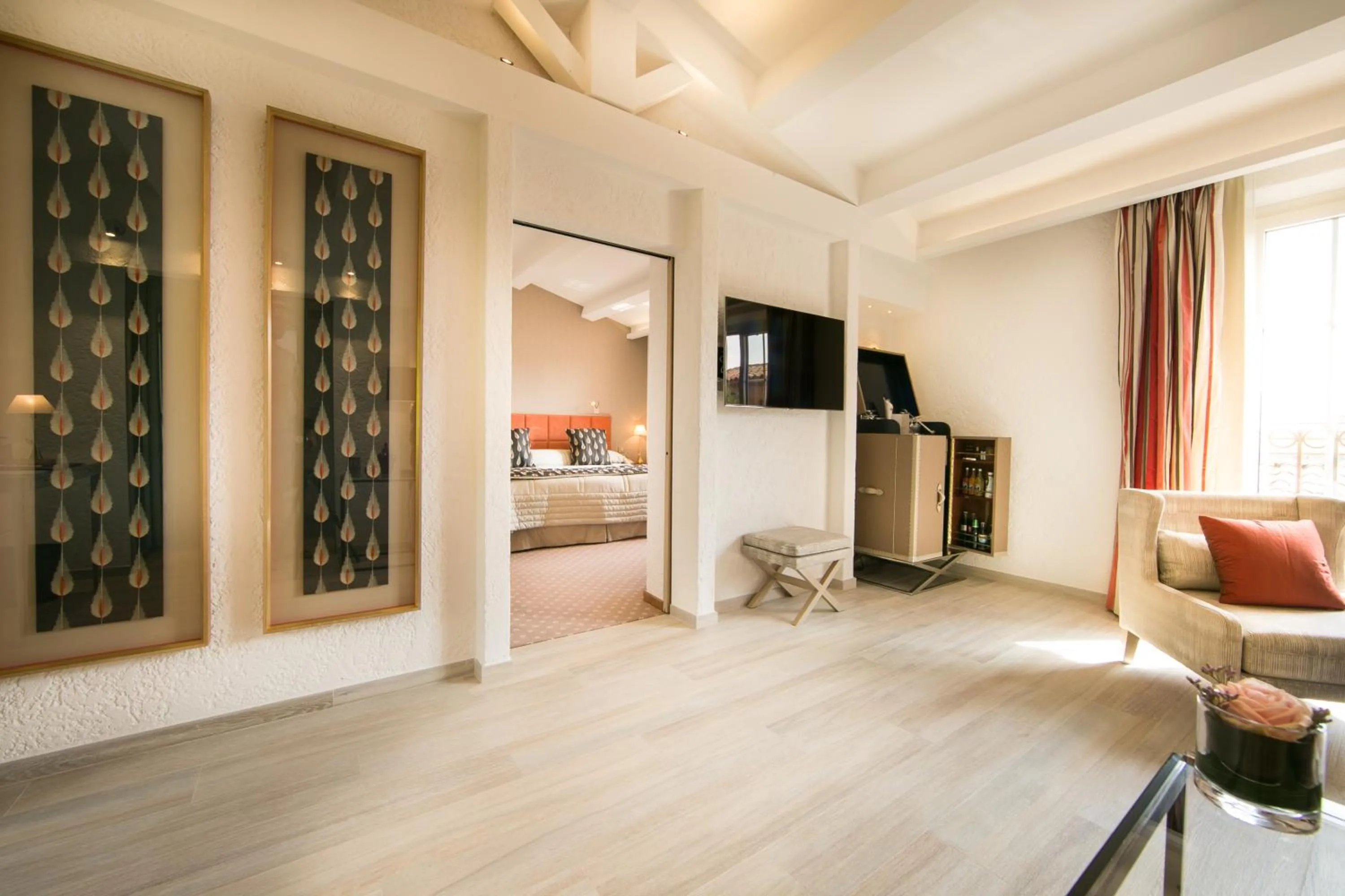 Living room in Hotel Byblos Saint-Tropez