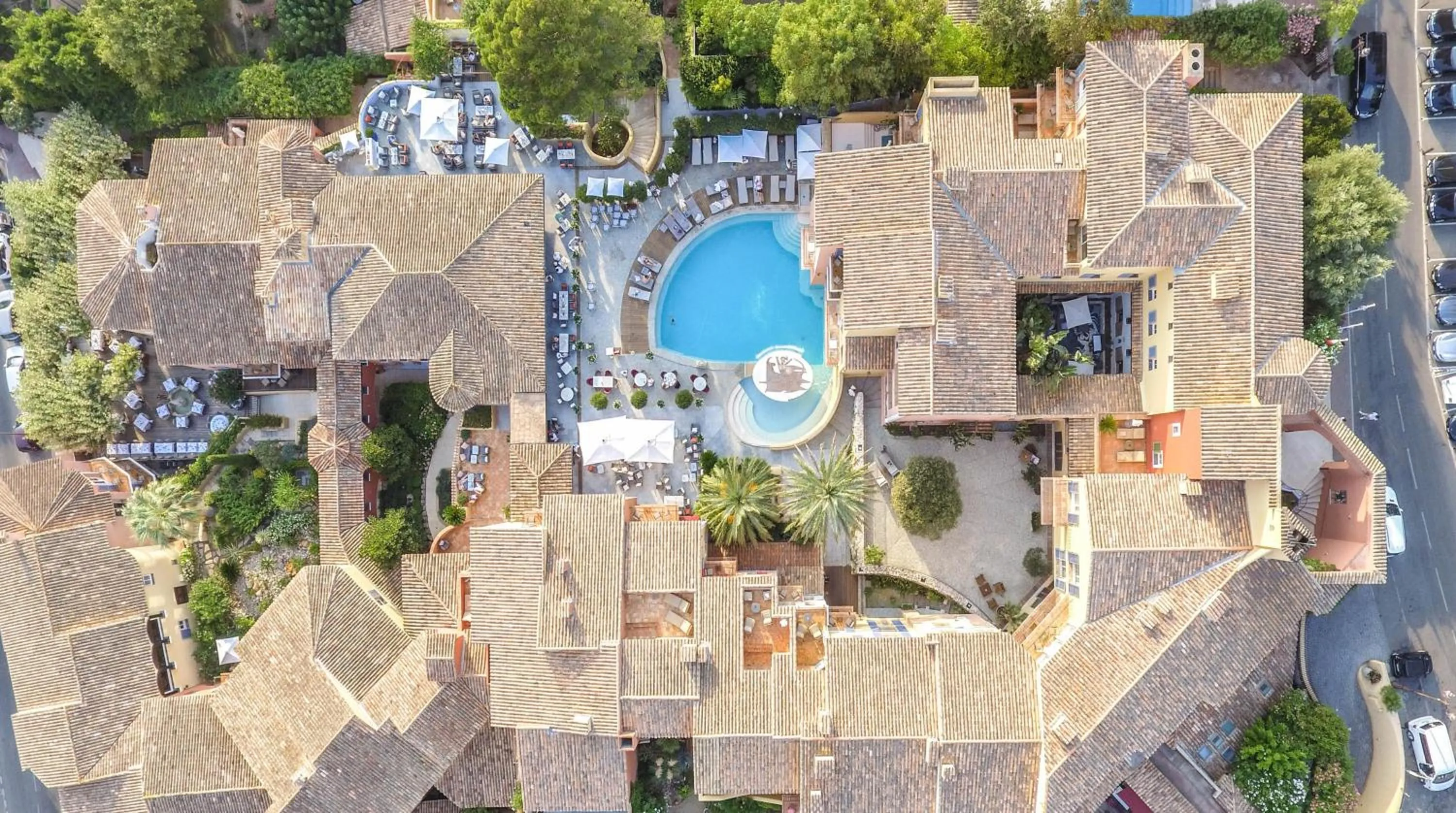 Bird's eye view in Hotel Byblos Saint-Tropez
